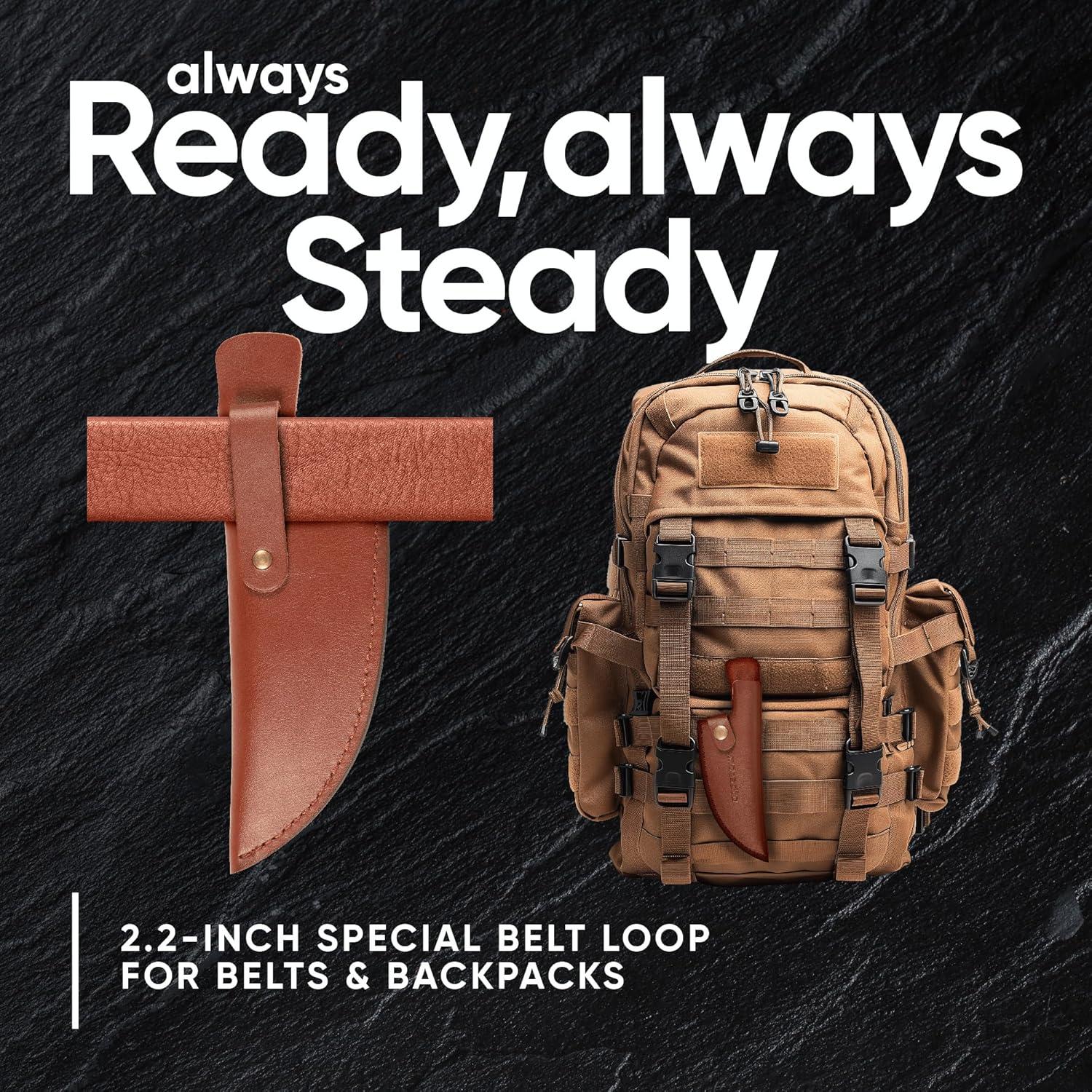 Funda de Cuero para Cuchillo de Chef Matsato 20.32 cm Marrón