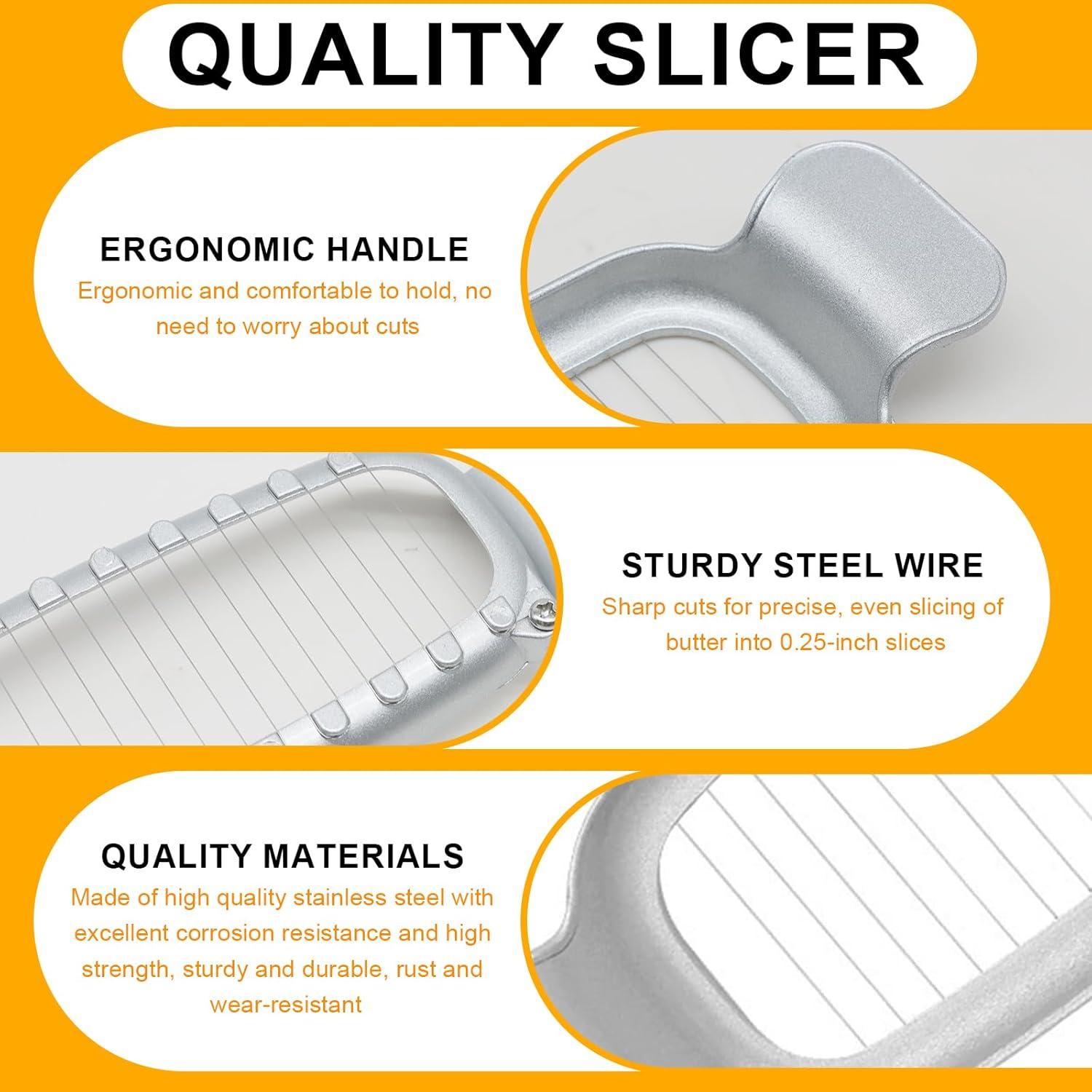 Cortador de Mantequilla Bcautay de Acero Inoxidable 19.4cm