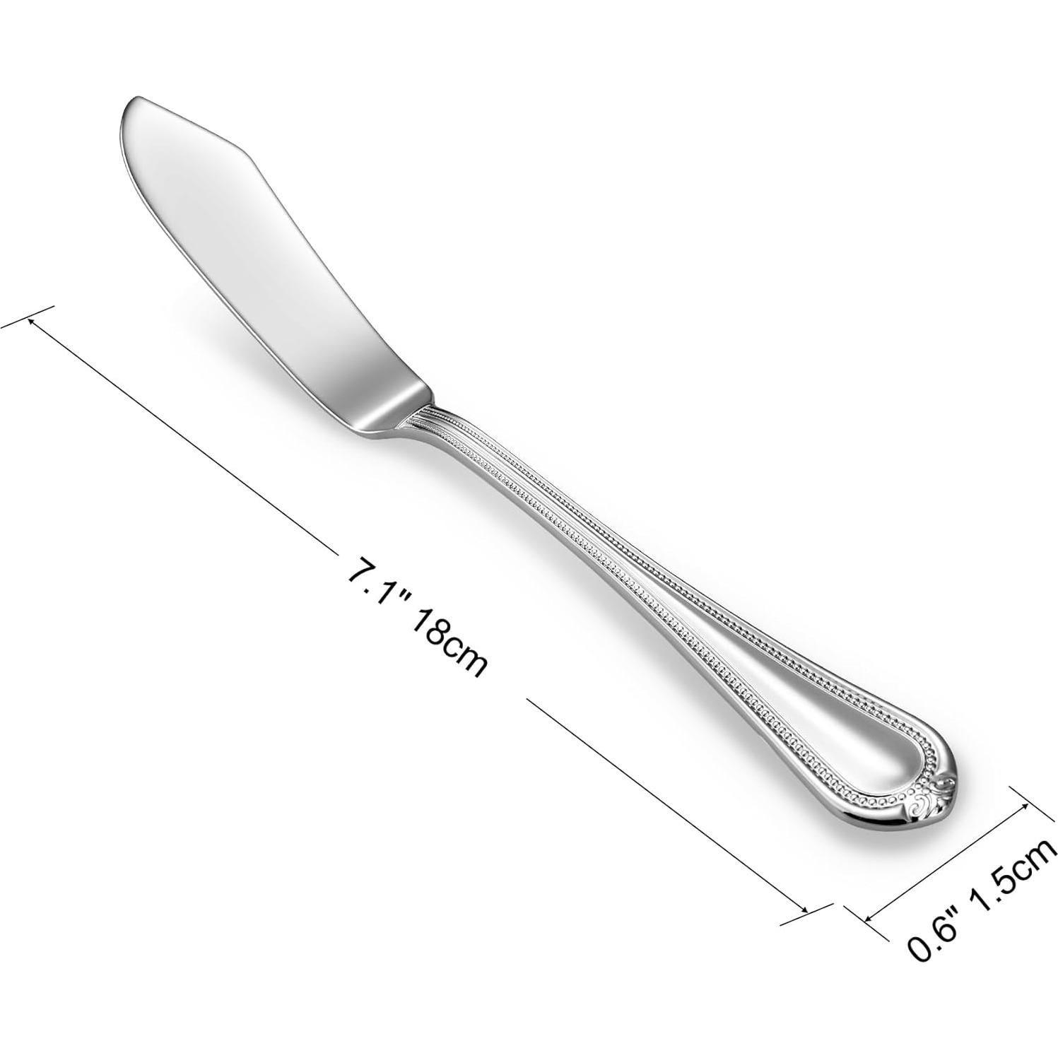 Juego de 4 Cuchillos de Untar KEAWELL Acero Inoxidable 18/10 17.5cm