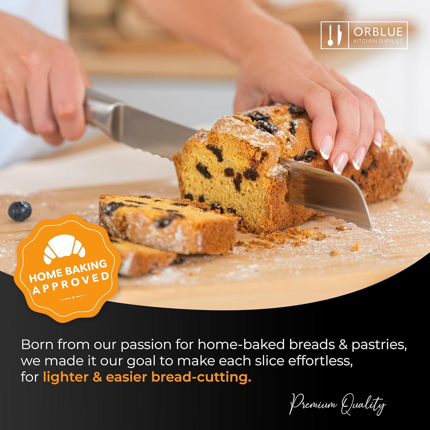 Cuchillo de Pan Serrado Orblue Acero Inoxidable 20.32 cm