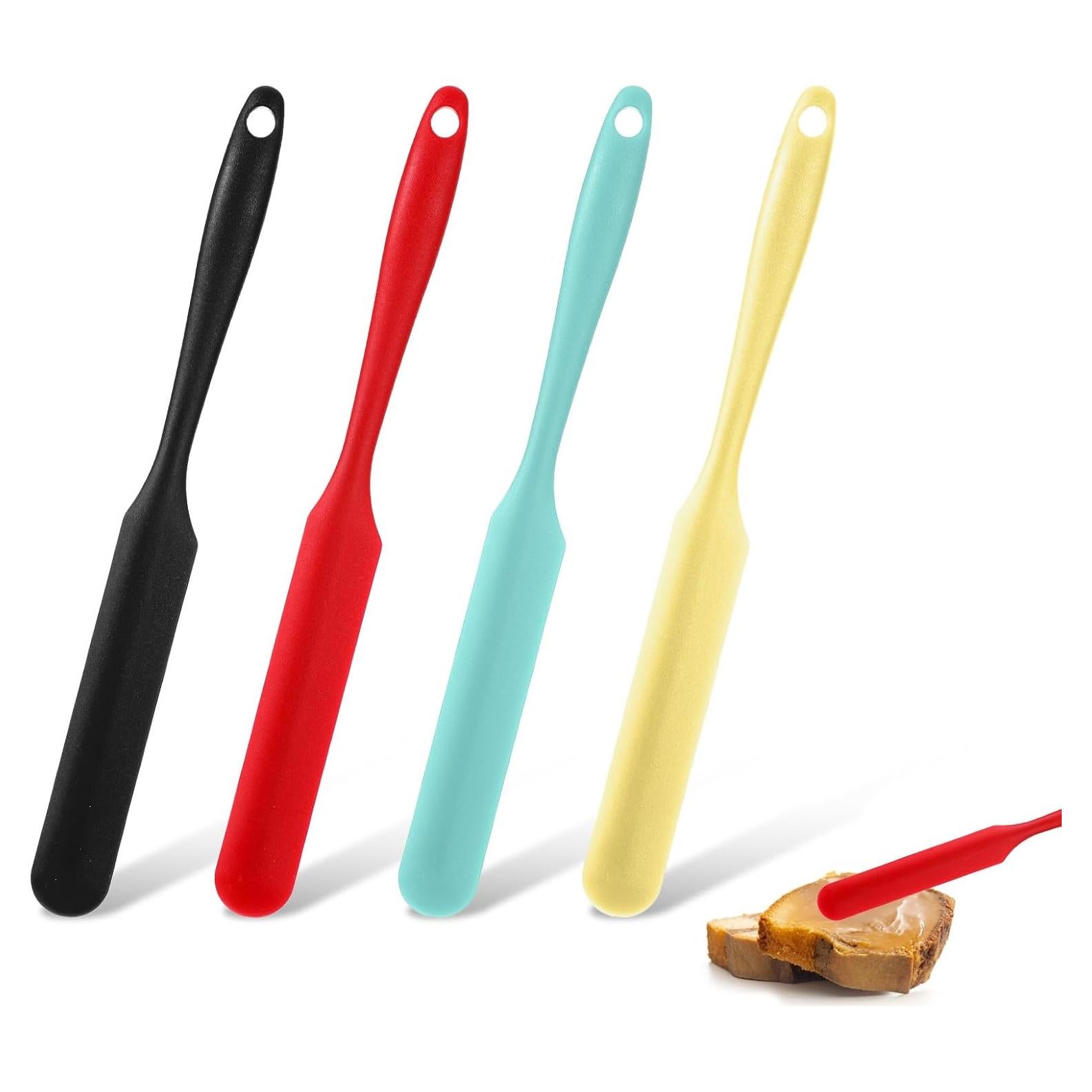 Set de 4 Espátulas de Silicona Heclia 24 cm Resistentes al Calor