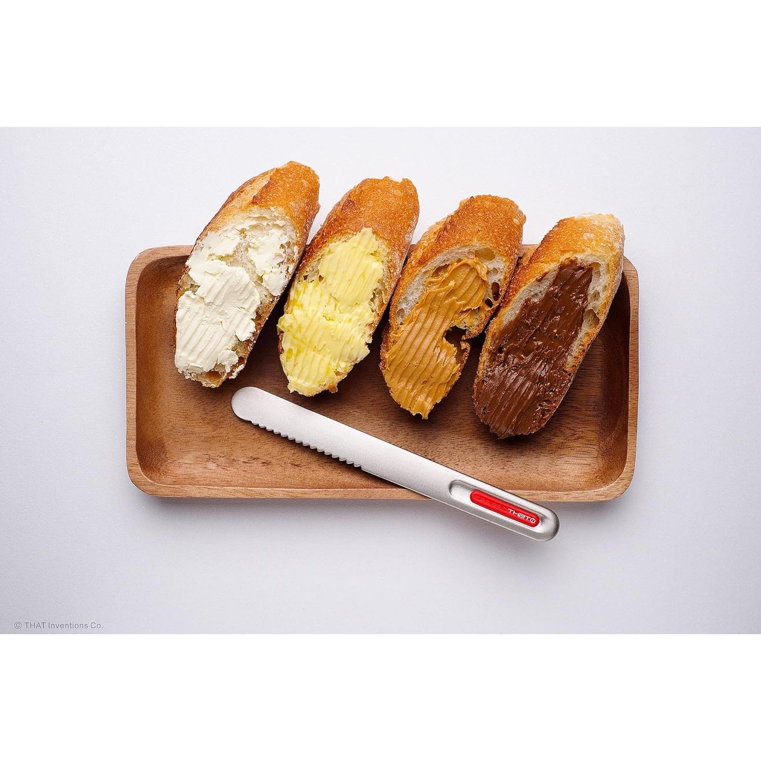 Cuchillo para Mantequilla ESE Rojo 17.6 cm Calentado Serrado