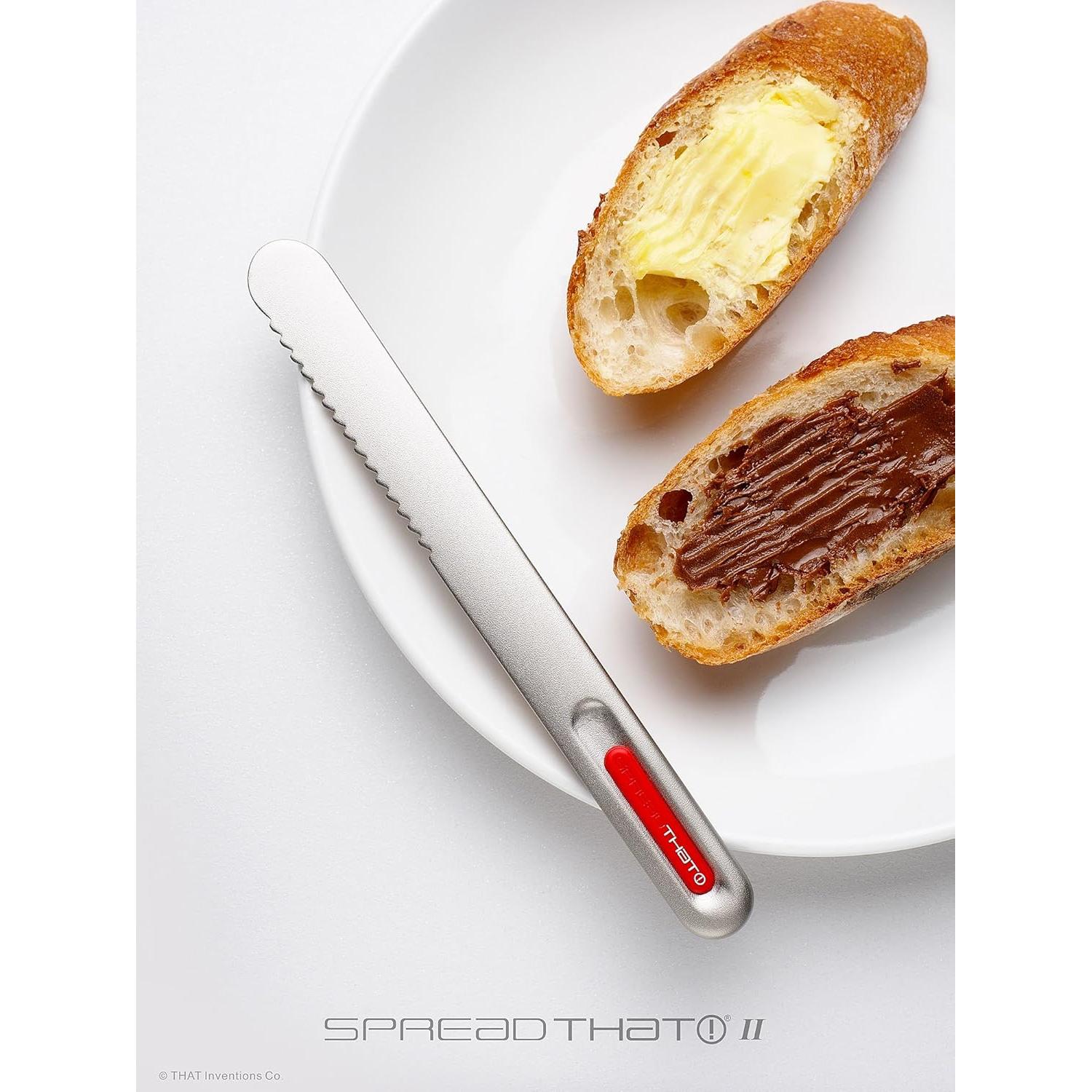 Cuchillo para Mantequilla ESE Rojo 17.6 cm Calentado Serrado