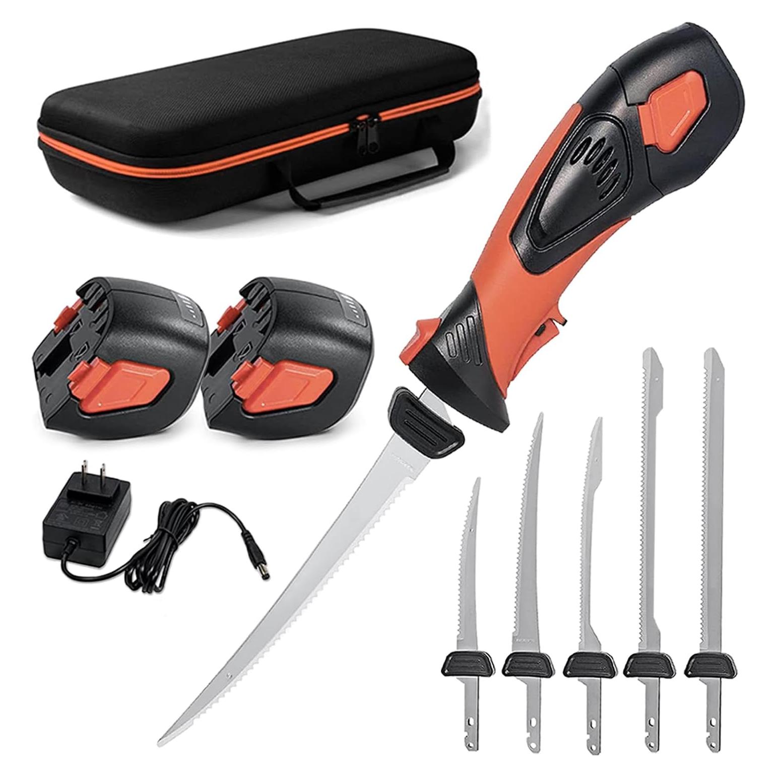 Cuchillo Eléctrico Inalámbrico Pratuor EK24-O para Pesca