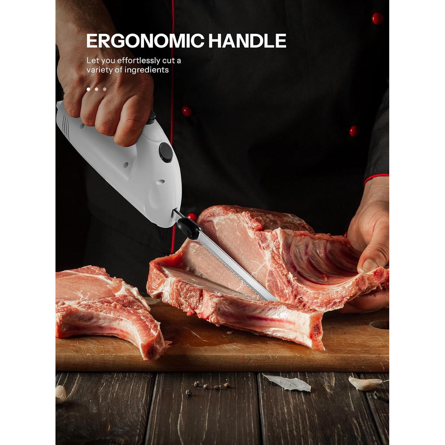 Cuchillo Eléctrico Reemix Z3035 150W con 2 Cuchillas y Mango Ergonómico