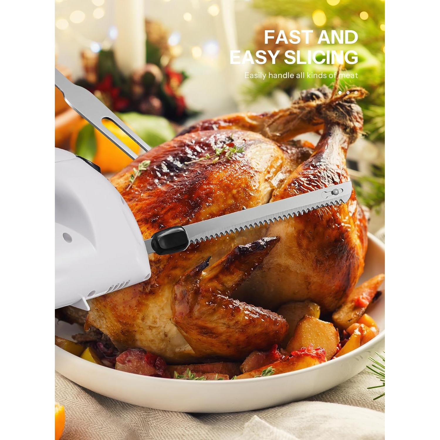 Cuchillo Eléctrico Reemix Z3035 150W con 2 Cuchillas y Mango Ergonómico