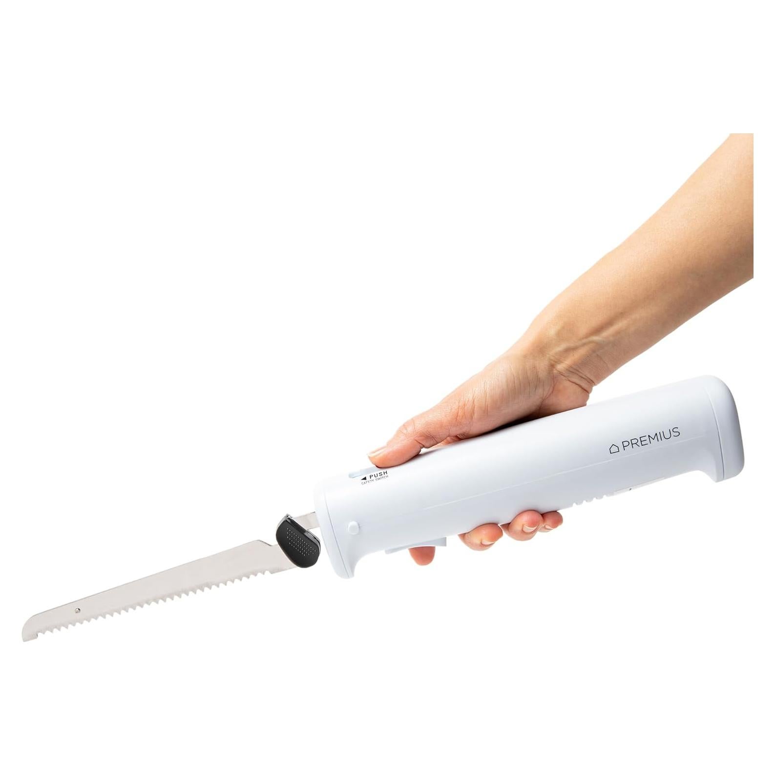 Cuchillo Eléctrico Inalámbrico Premiuss EK-02223 17.1cm Acero Inox