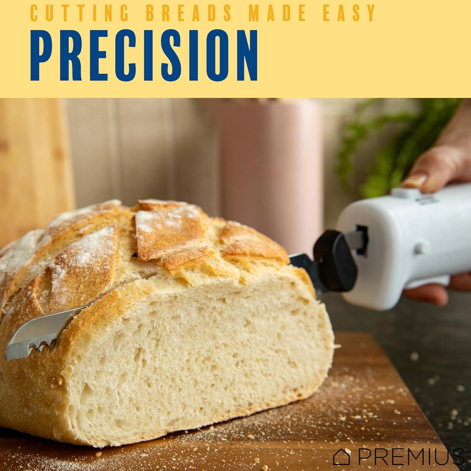 Cuchillo Eléctrico Inalámbrico Premiuss EK-02223 17.1cm Acero Inox