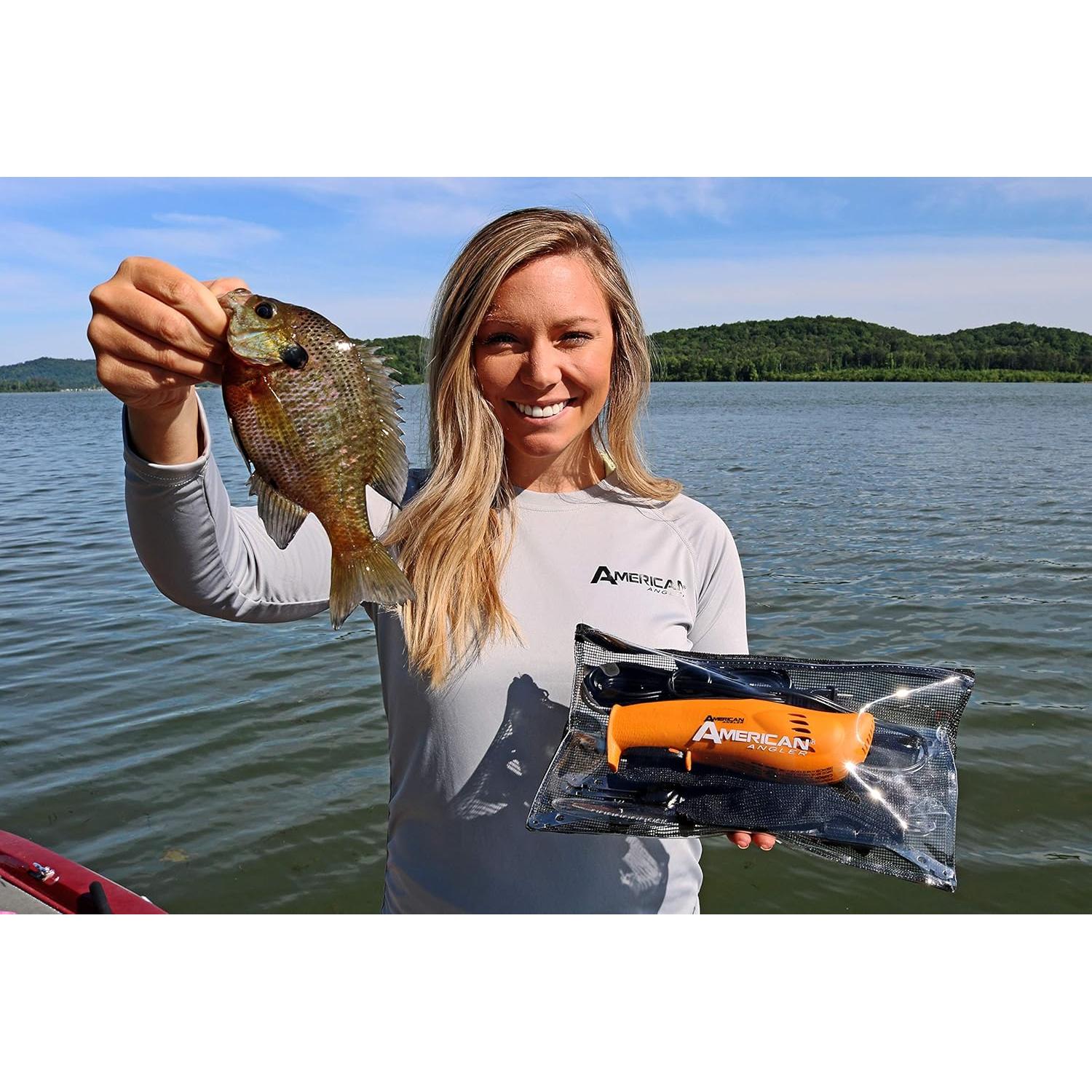 Cuchillo Eléctrico de Fileteo PRO American Angler 8" Acero Inoxidable