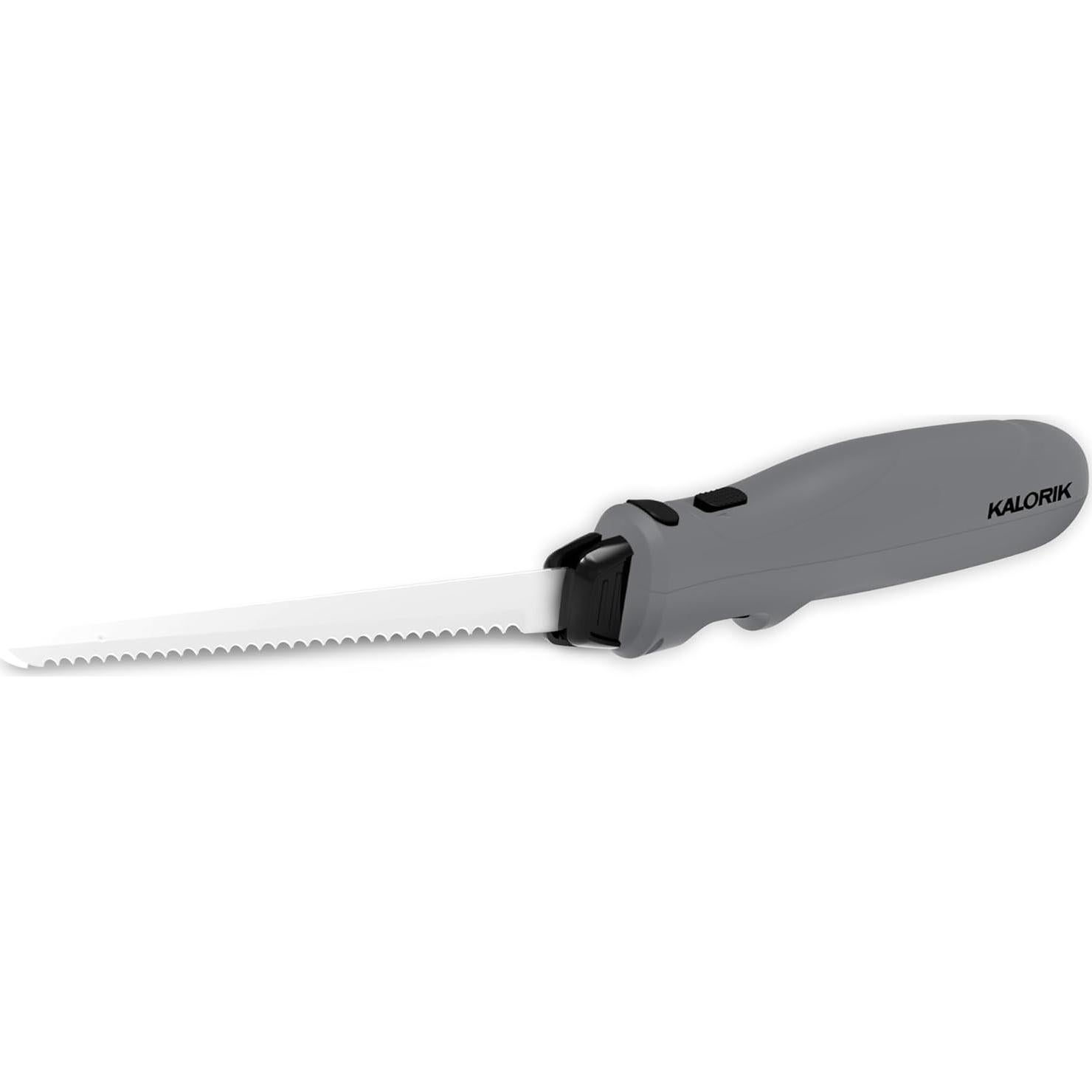 Cuchillo Eléctrico Inalámbrico Kalorik 8W con Estuche Gris