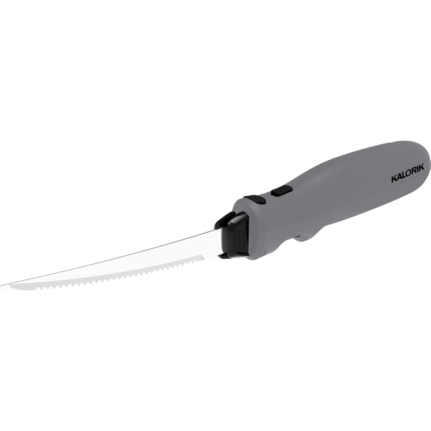 Cuchillo Eléctrico Inalámbrico Kalorik 8W con Estuche Gris