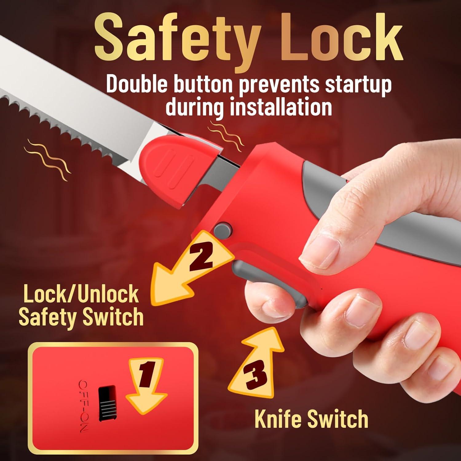 Cuchillo Eléctrico Inalámbrico Royalsellpro EK9201 100W