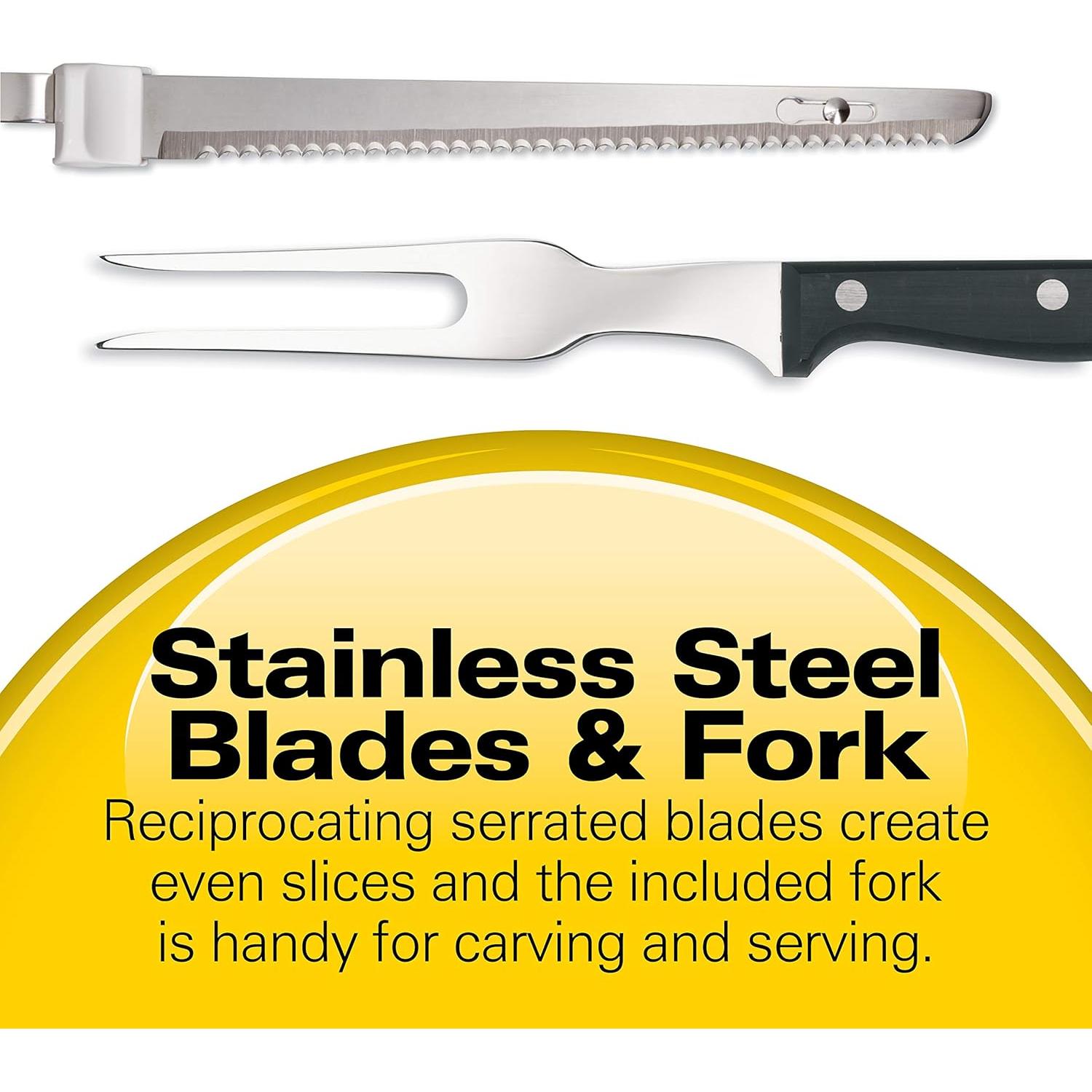 Cuchillo eléctrico Hamilton Beach 100W con tenedor y estuche