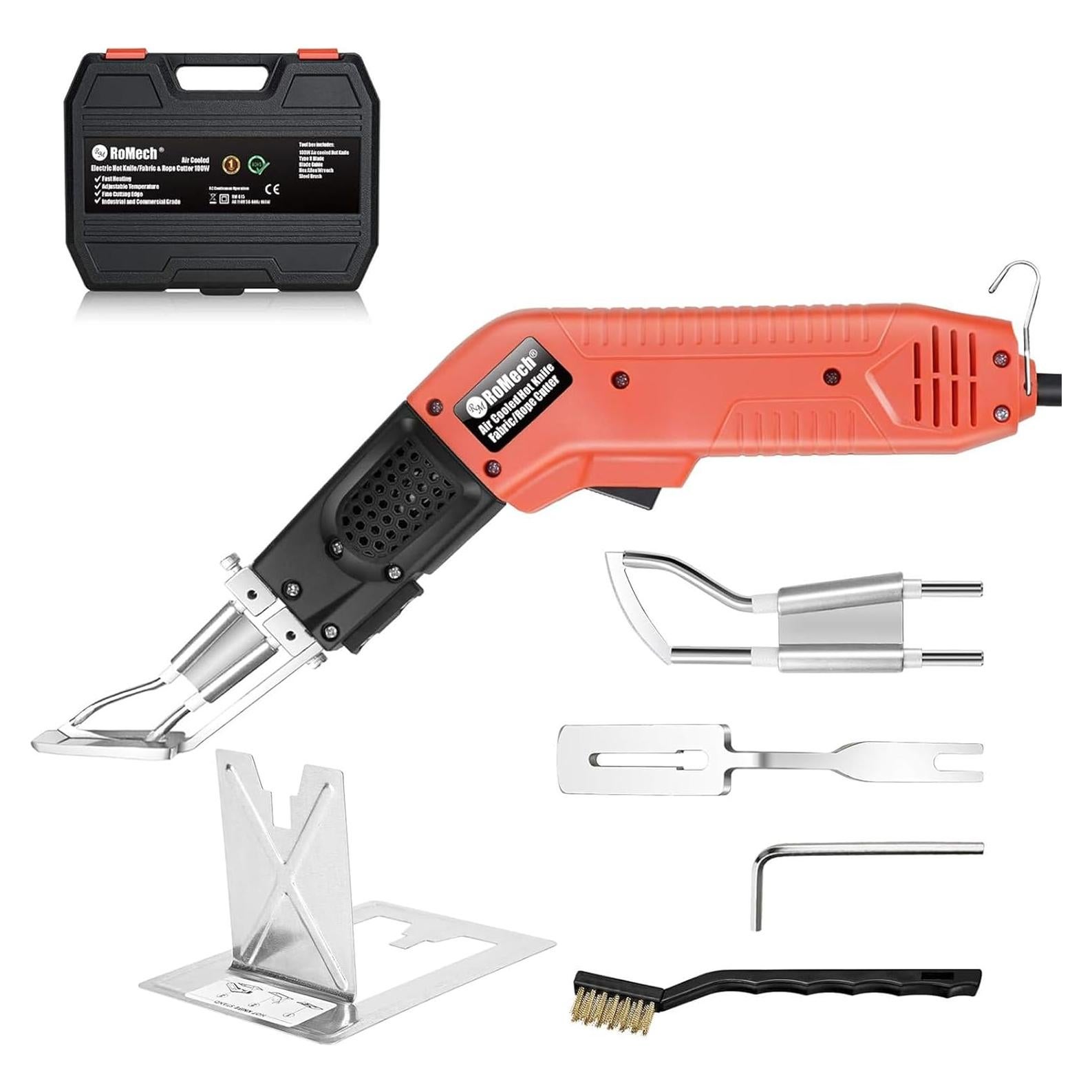 Cortador de Tela Eléctrico ROMECH 100W Refrigerado por Aire