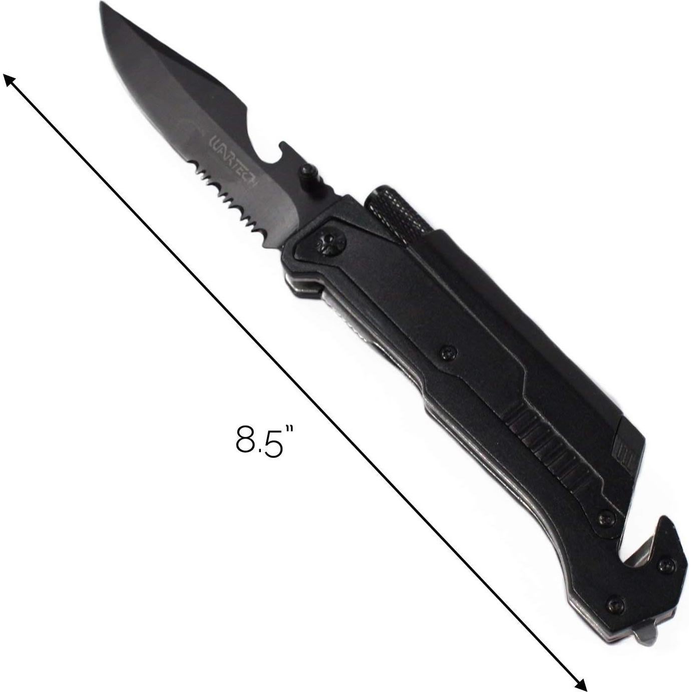 Cuchillo de bolsillo Wartech YC-S-9045-BK 5 en 1 21.6 cm Negro