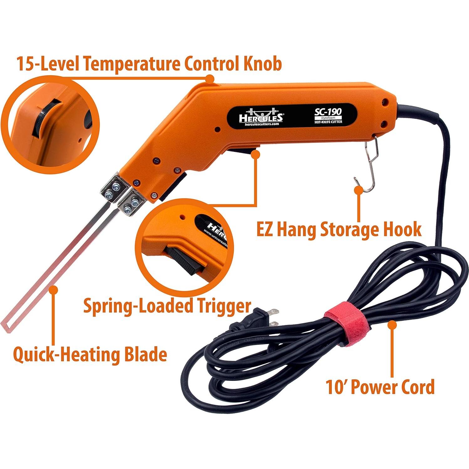 Cortador de Espuma Caliente Hercules SC-190 200W con Accesorios