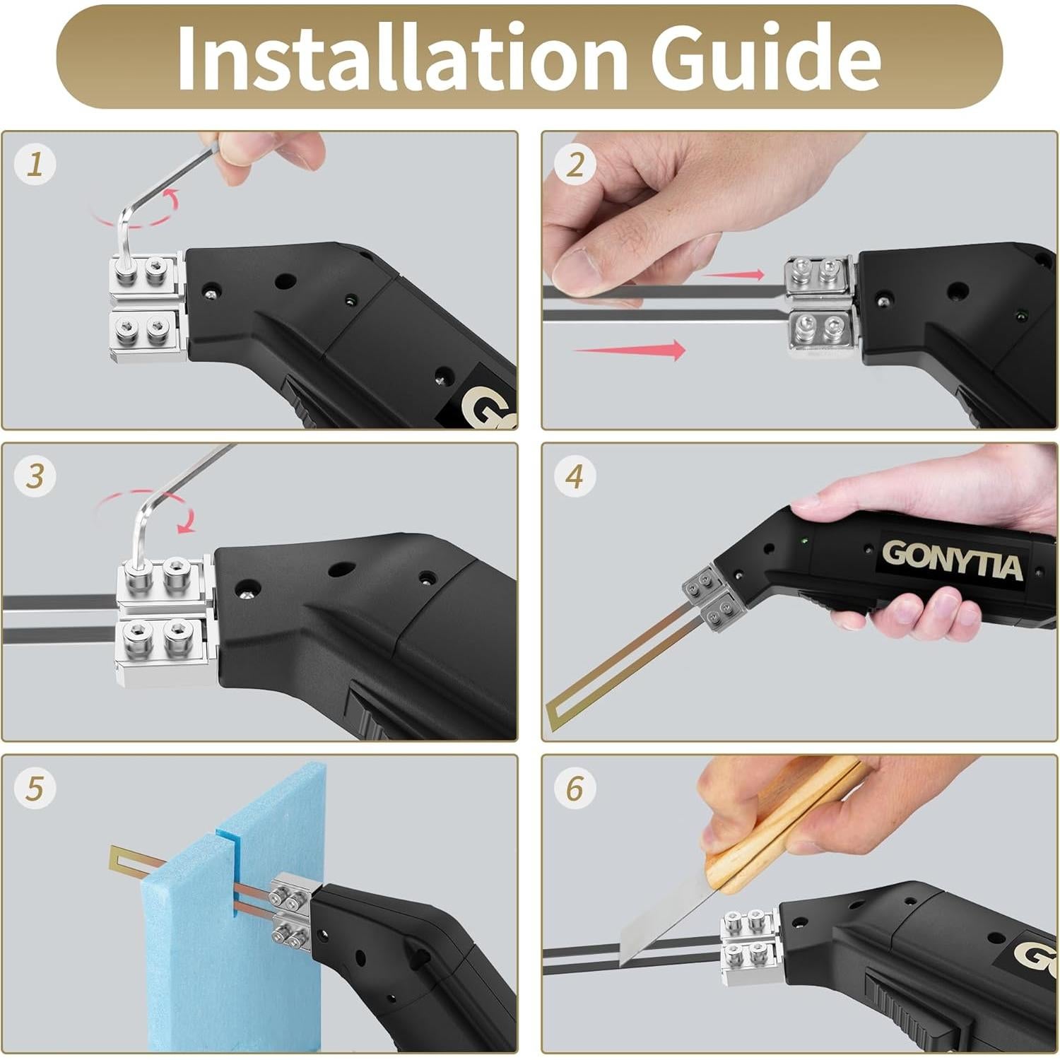 Cortador de Espuma Gonytia GT-T2 con Cuchilla Caliente 120W