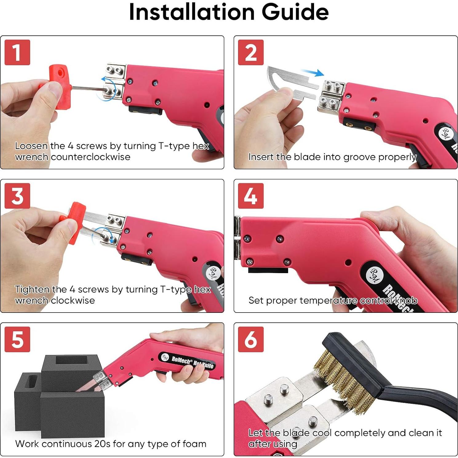 Cortador de Espuma Eléctrico ROMECH Pro 100W con Accesorios