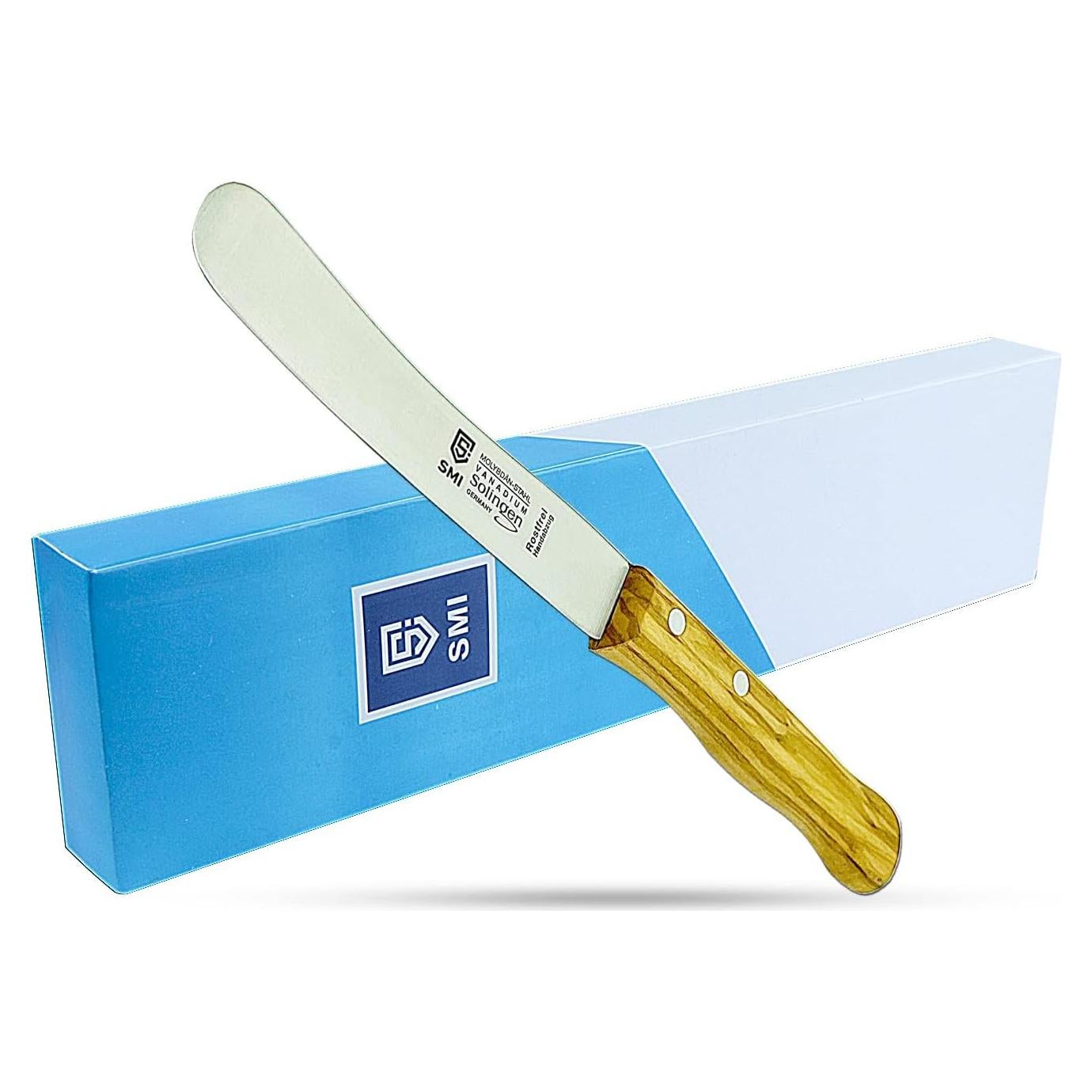 Cuchillo de Pan SMI Solingen Mango de Madera 22.5 cm