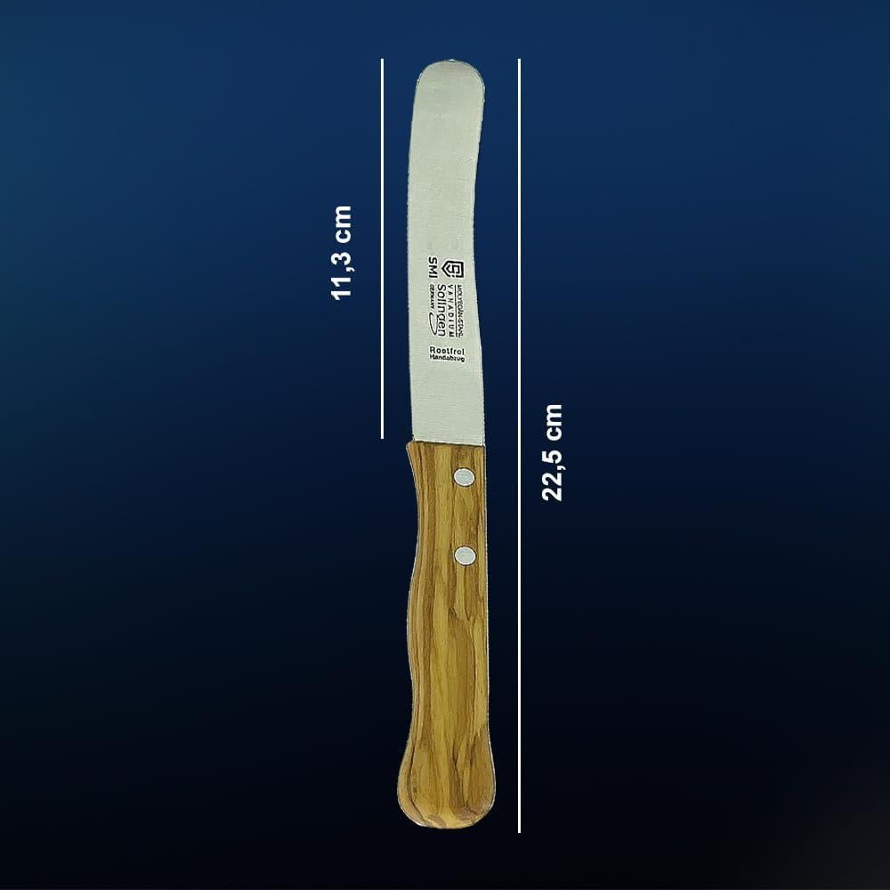 Cuchillo de Pan SMI Solingen Mango de Madera 22.5 cm