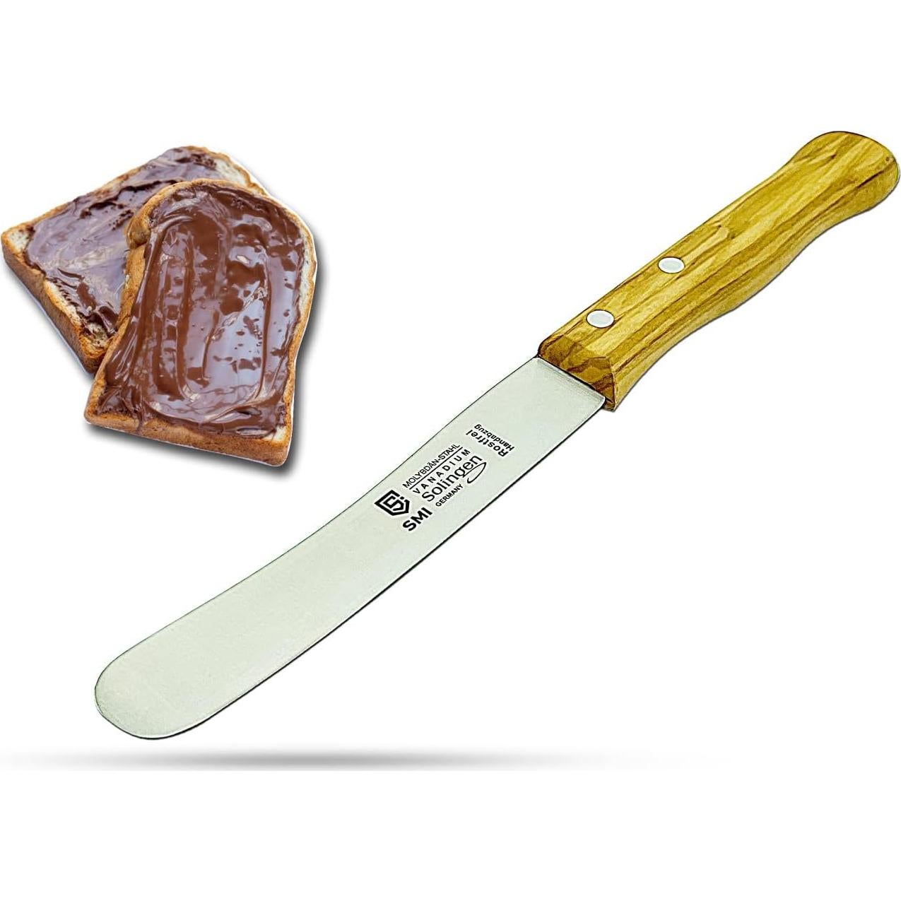 Cuchillo de Pan SMI Solingen Mango de Madera 22.5 cm