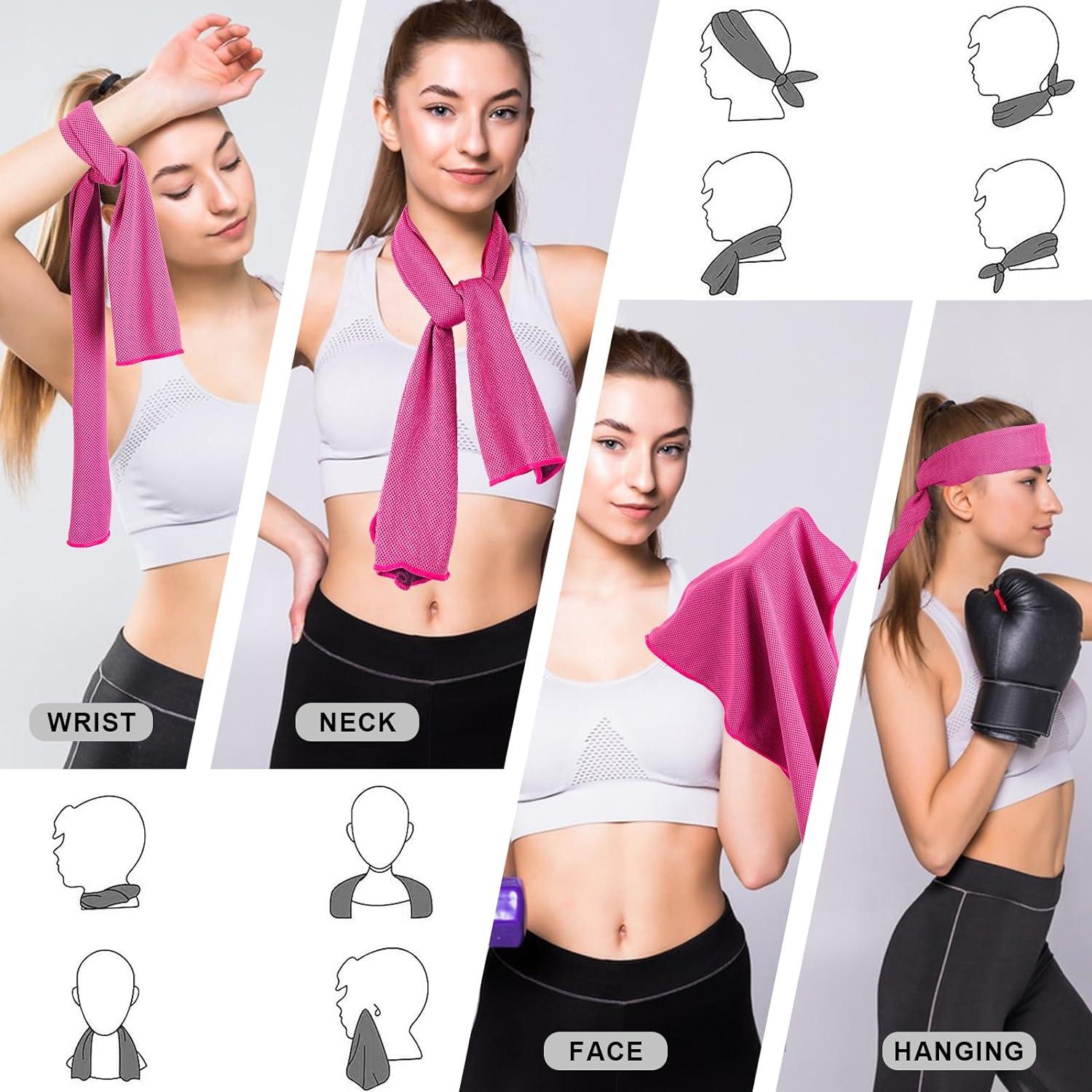 Paquete de 4 Toallas Enfriadoras CADONO 101.6x30.5cm Multicolor