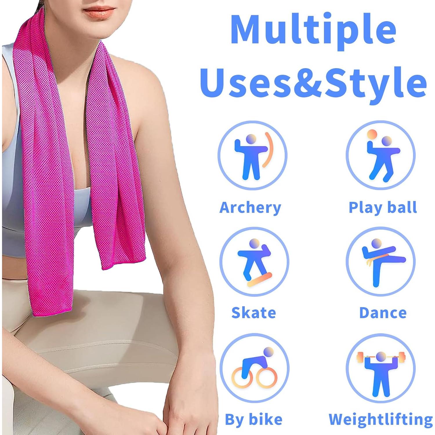 Paquete de 4 Toallas Enfriadoras CADONO 101.6x30.5cm Multicolor