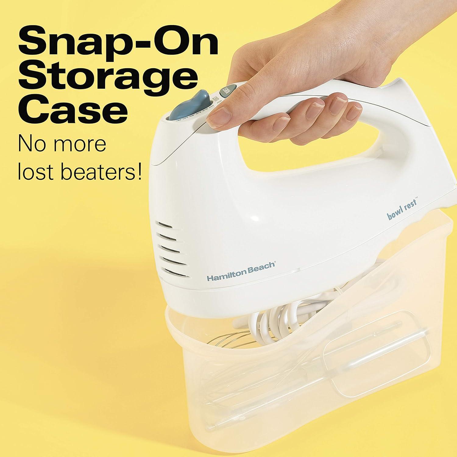 Cuchillo Eléctrico Hamilton Beach + Mezclador 6 Velocidades Blanco