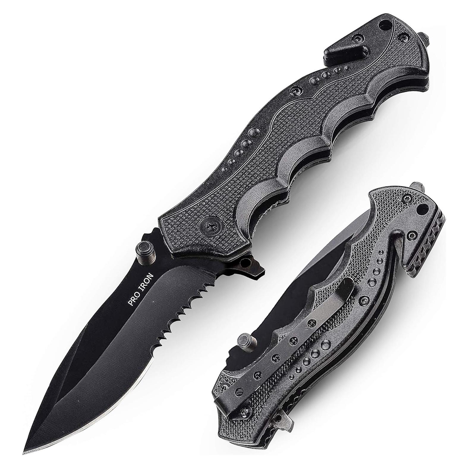 Cuchillo de Caza Plegable Epiken Woodsman Camo 2 Unidades