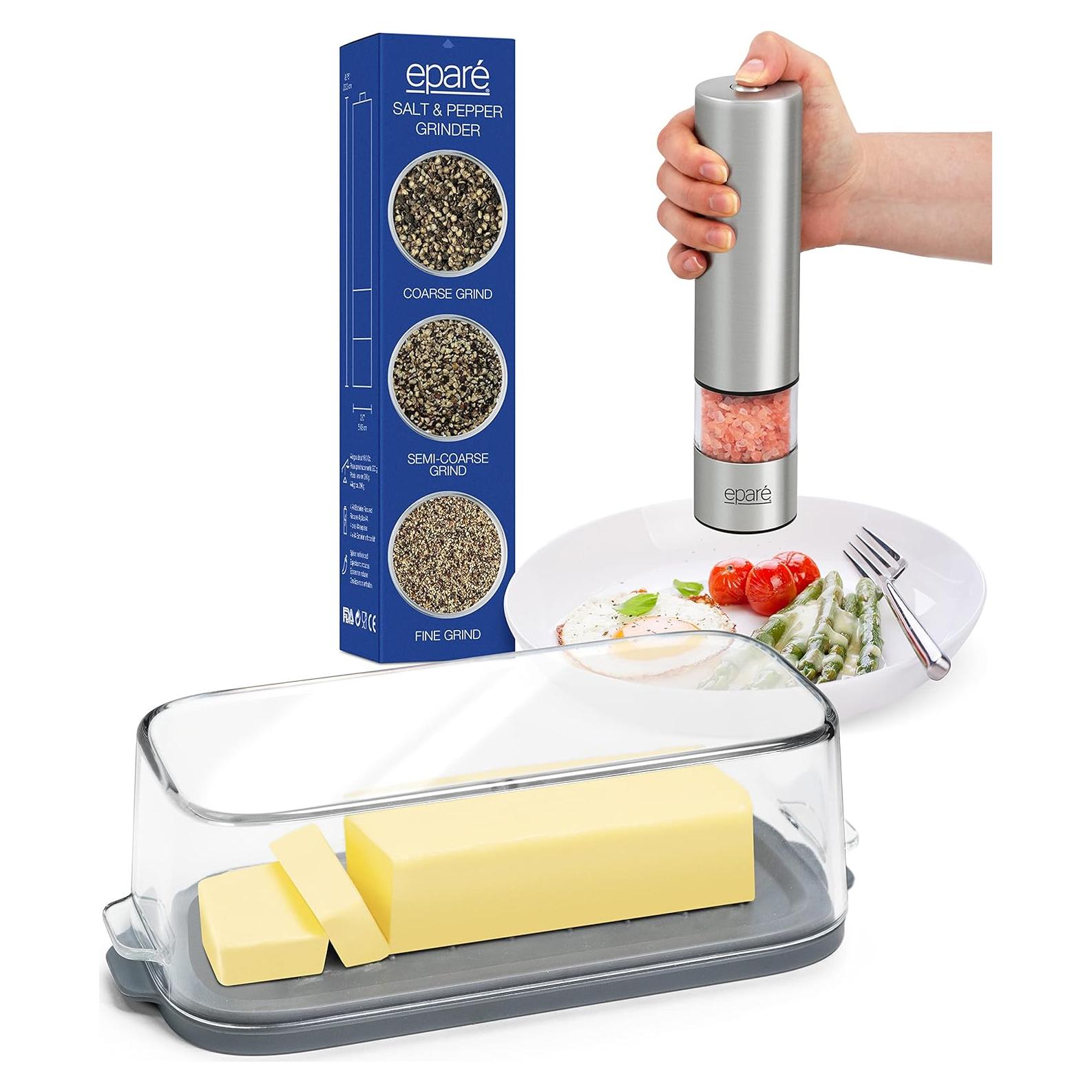 Plato Grande de Plástico Eparé para Mantequilla con Tapa