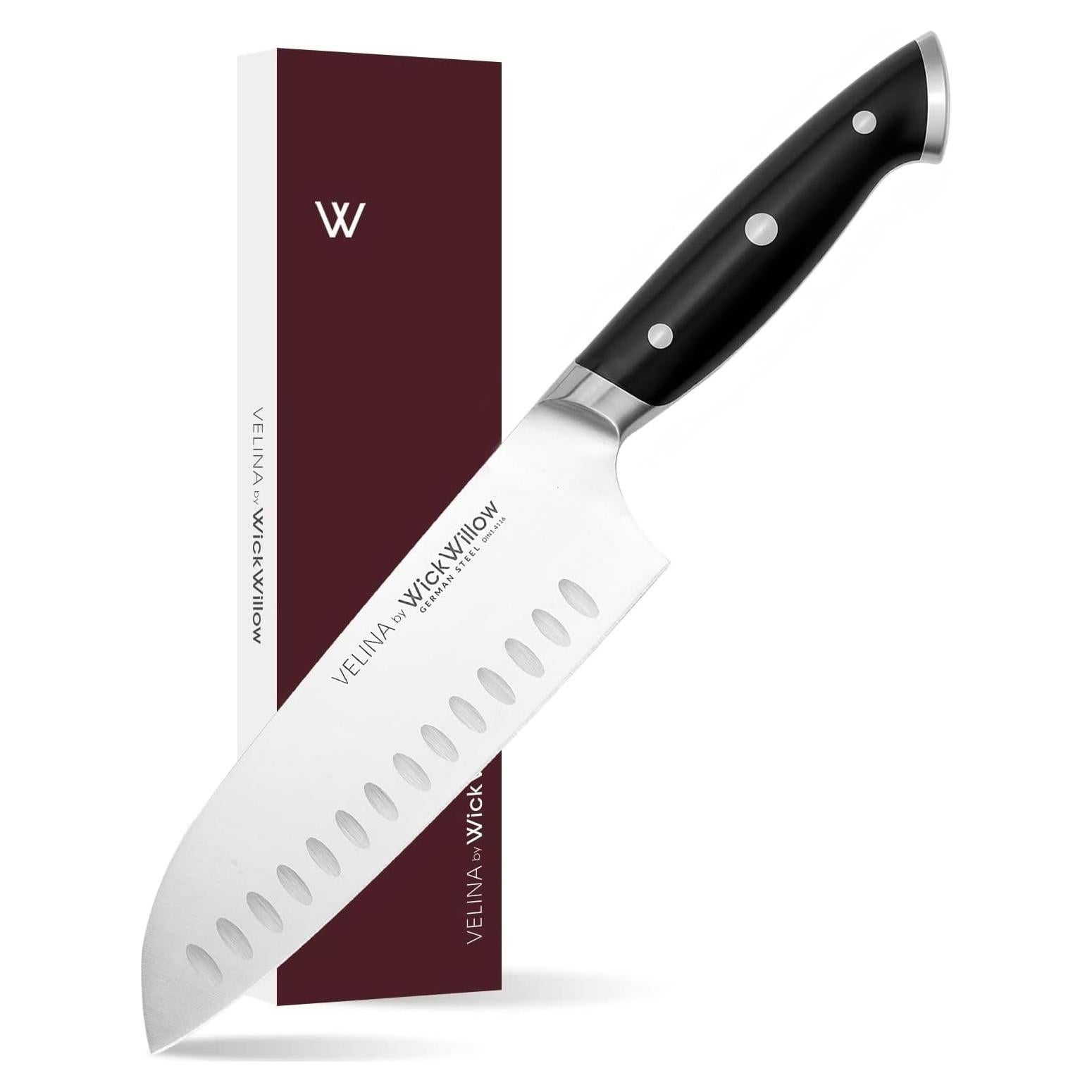 Cuchillo Santoku WICKWILLOW 17.78 cm Acero Alemán Ultra Afilado