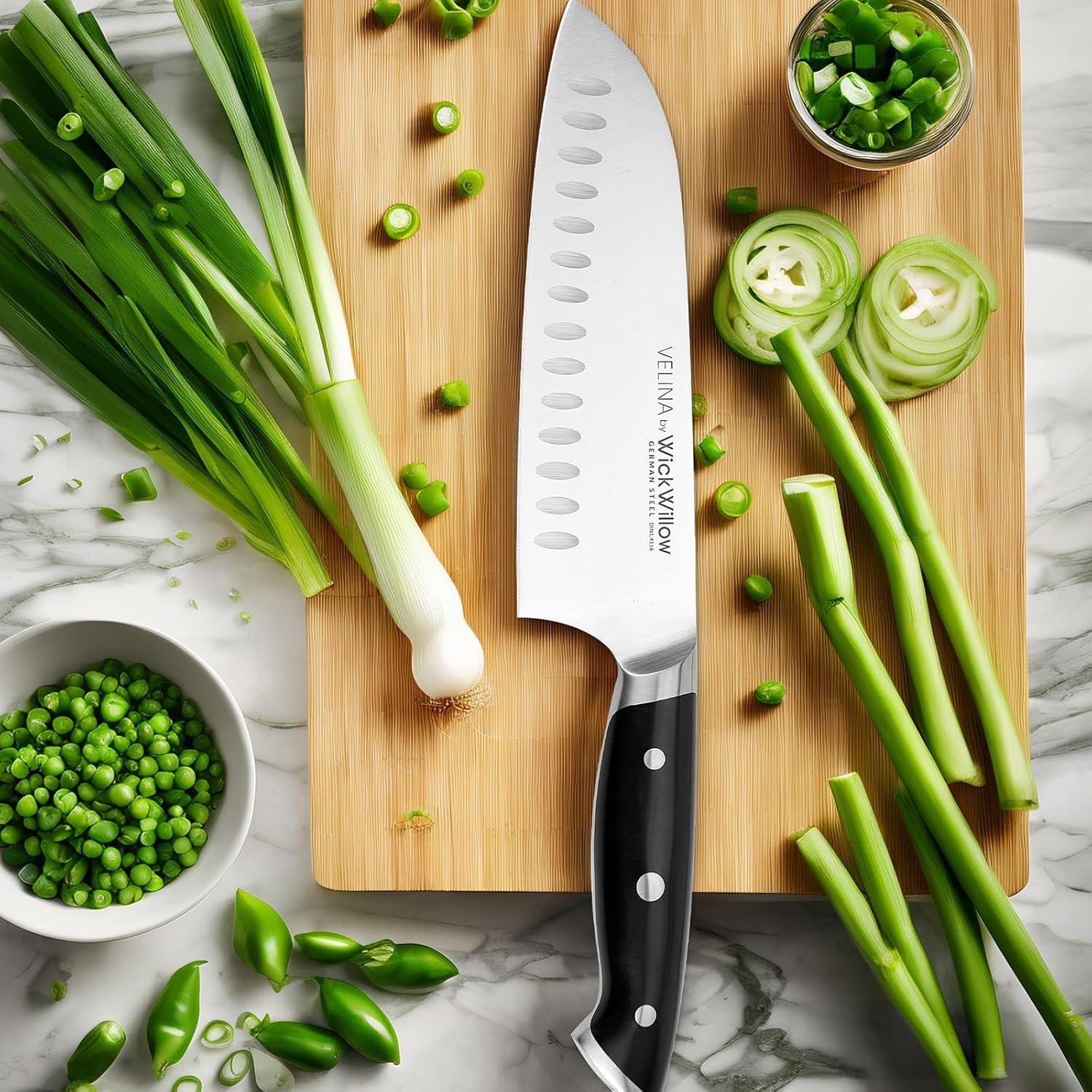 Cuchillo Santoku WICKWILLOW 17.78 cm Acero Alemán Ultra Afilado