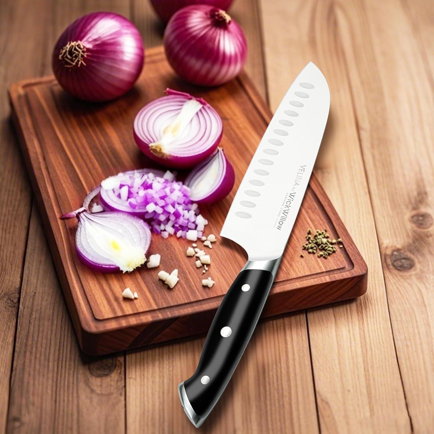 Cuchillo Santoku WICKWILLOW 17.78 cm Acero Alemán Ultra Afilado