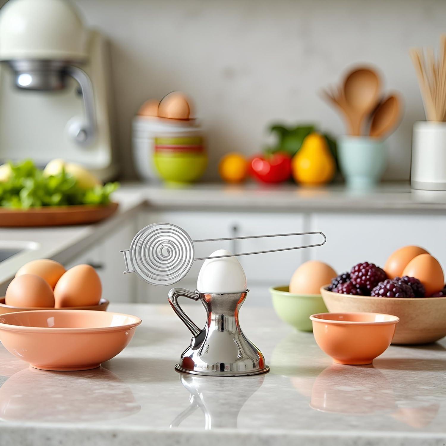 Separador de Huevos de Acero Inoxidable WLngtv - Apto Lavavajillas