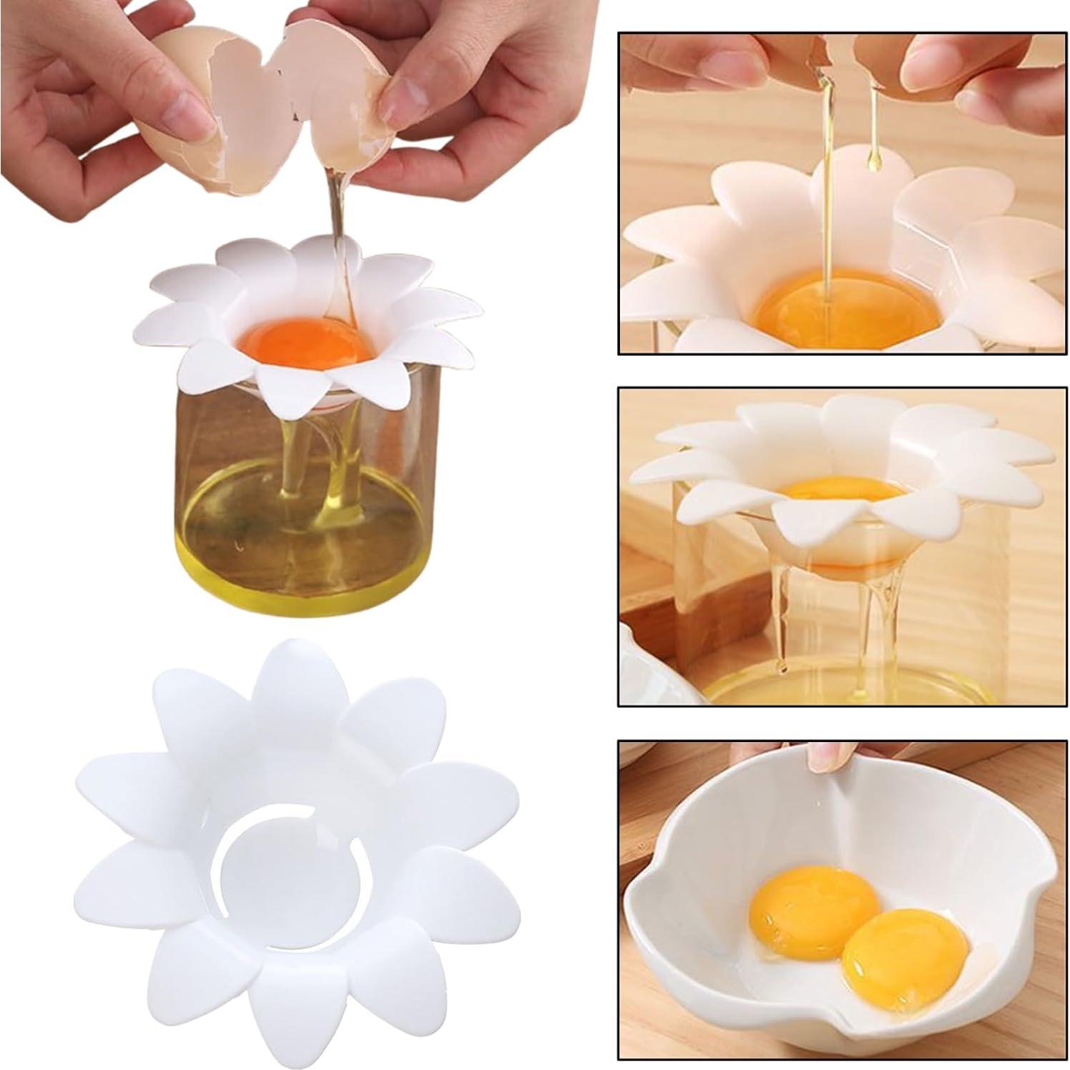 Separador de Yema de Huevo ZIANTENNY en Plástico Blanco