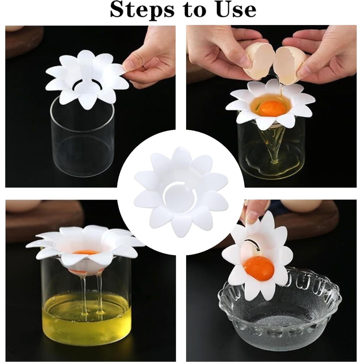 Separador de Yema de Huevo ZIANTENNY en Plástico Blanco