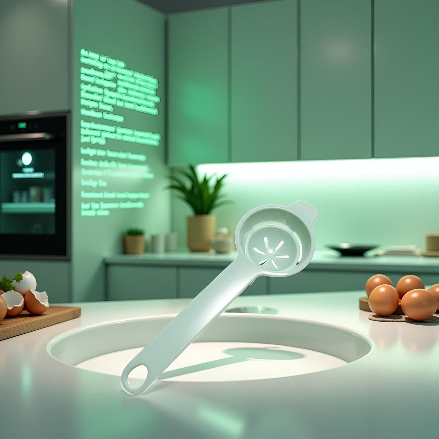 Separador de Yemas de Huevo Jowxsx Verde Claro Grado Alimenticio