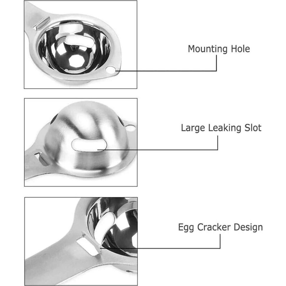 Separador de Huevos FANTOOL de Acero Inoxidable 17cm