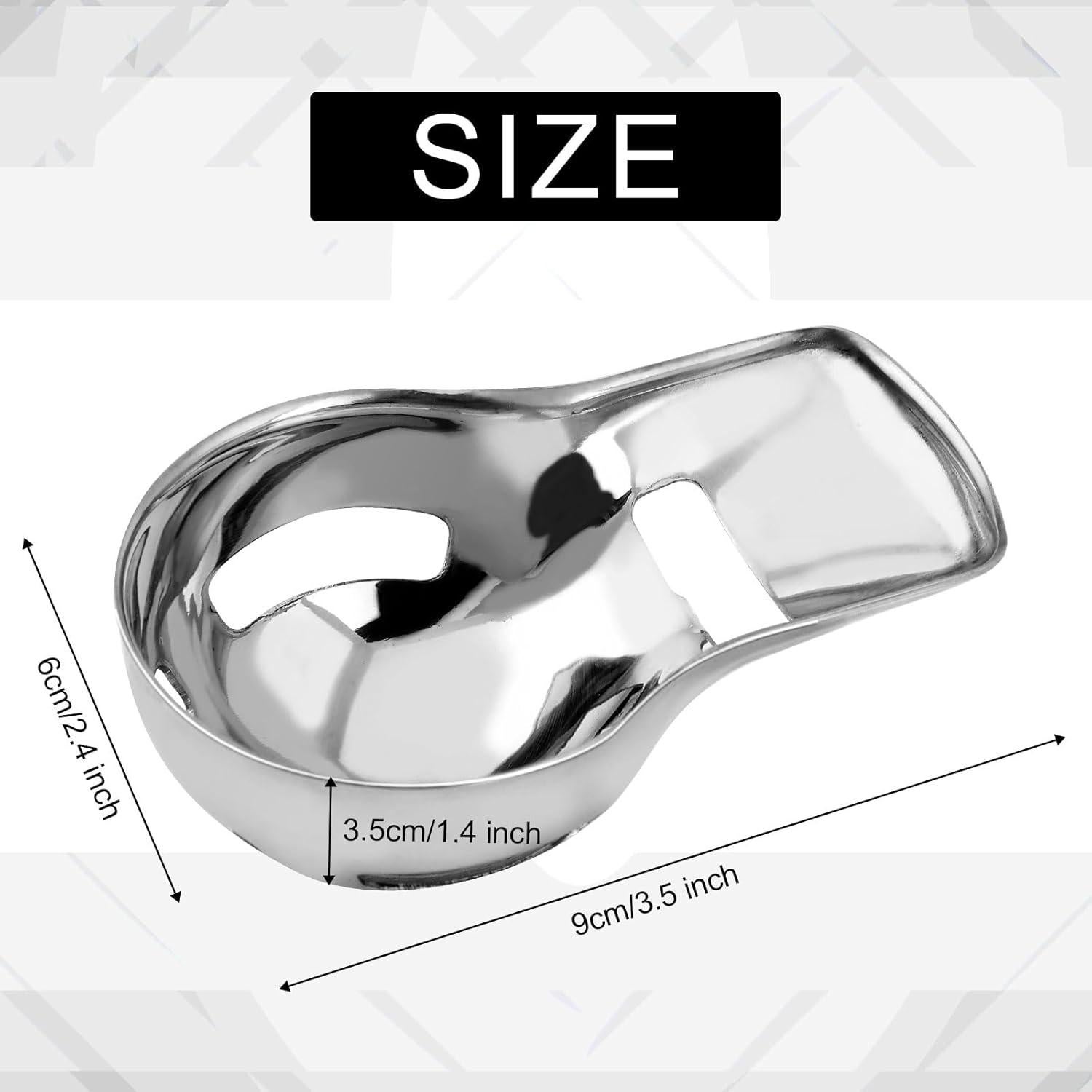 Separador de Yemas de Huevo Lyreh Acero Inoxidable Plata 9x6x3.5cm