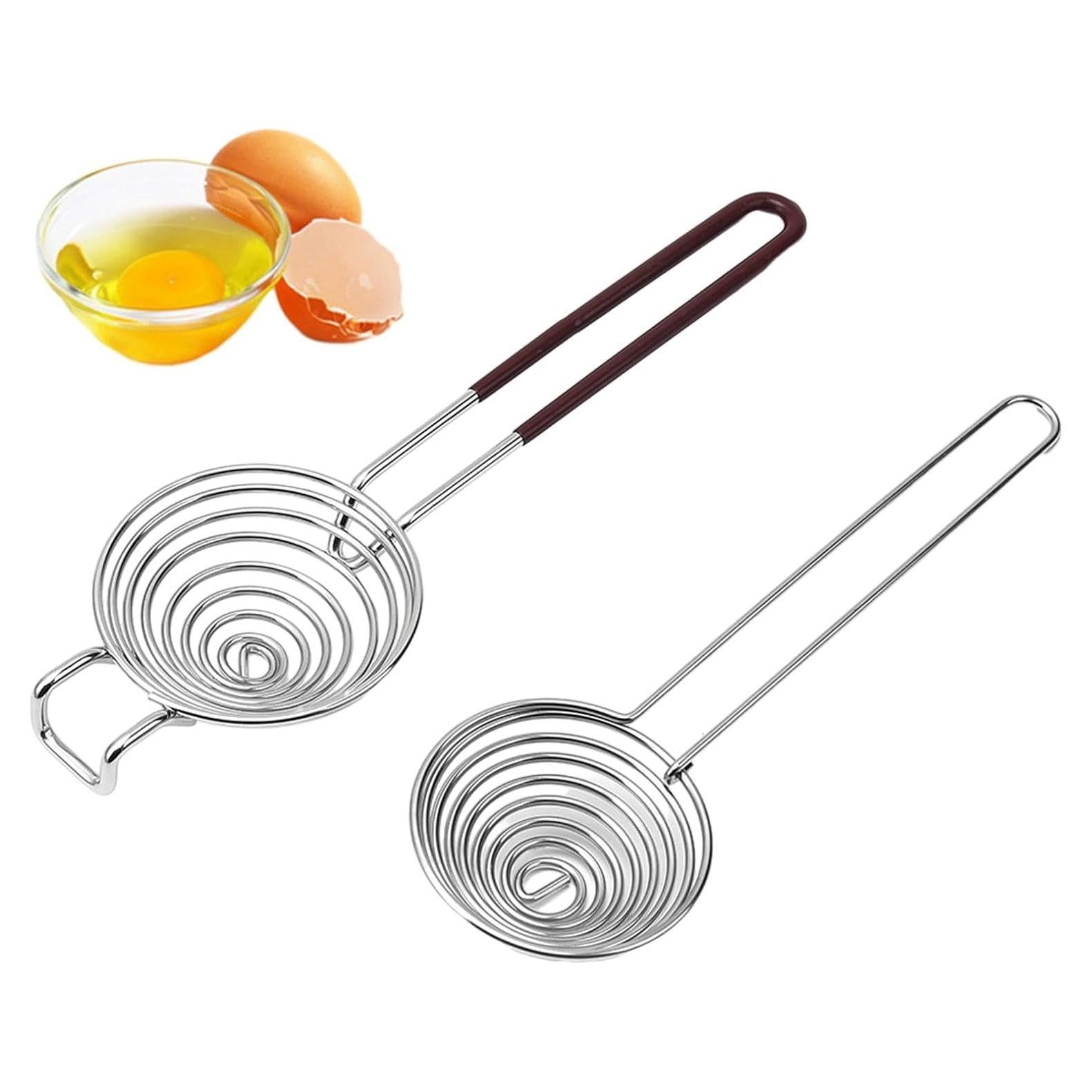 Separador de Huevos Acero Inoxidable LVOERTUIG 2 Pcs