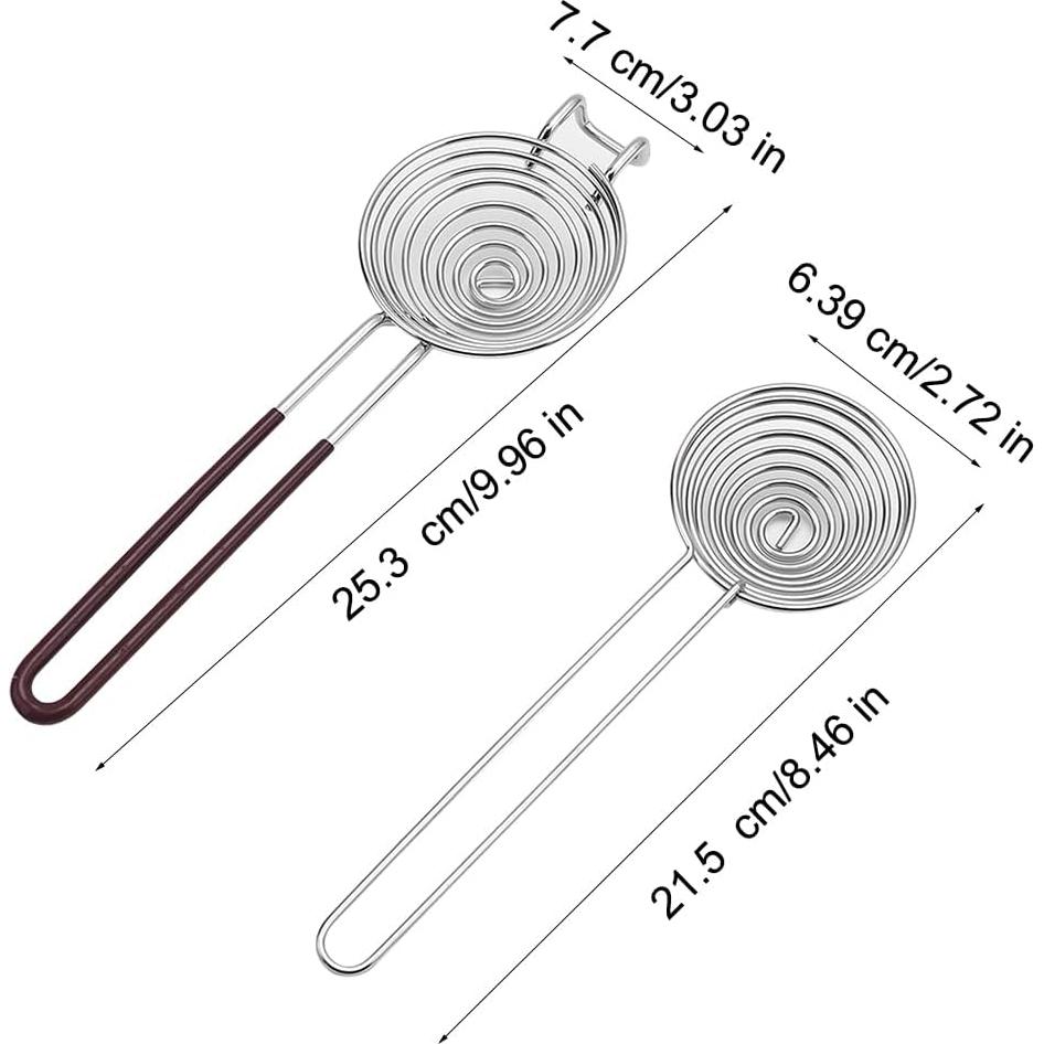 Separador de Huevos Acero Inoxidable LVOERTUIG 2 Pcs
