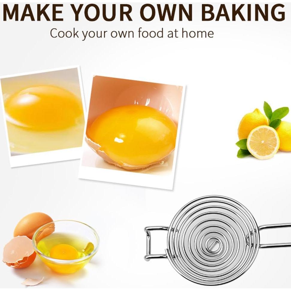 Separador de Huevos Acero Inoxidable LVOERTUIG 2 Pcs