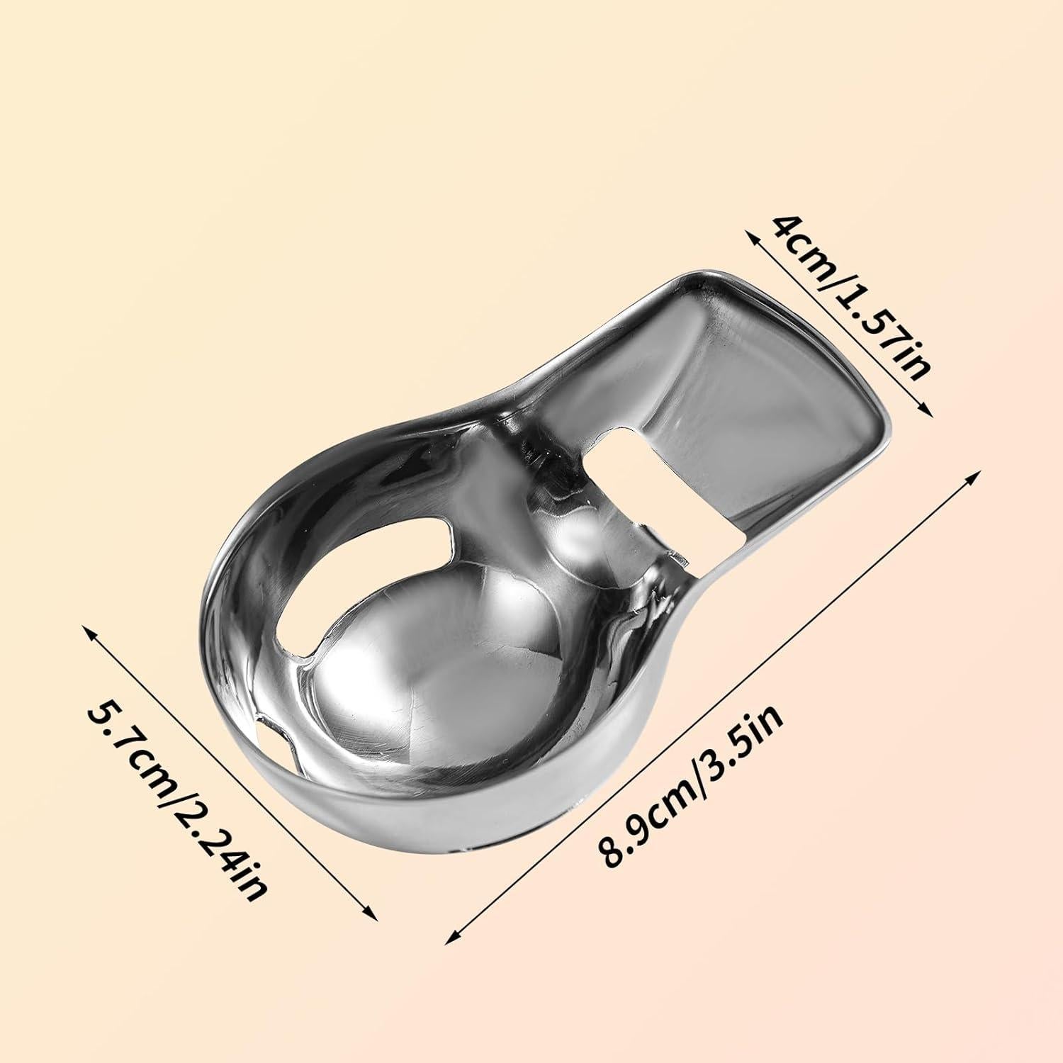 Separador de Yemas de Huevo BOXOB de Acero Inoxidable 8.9cm