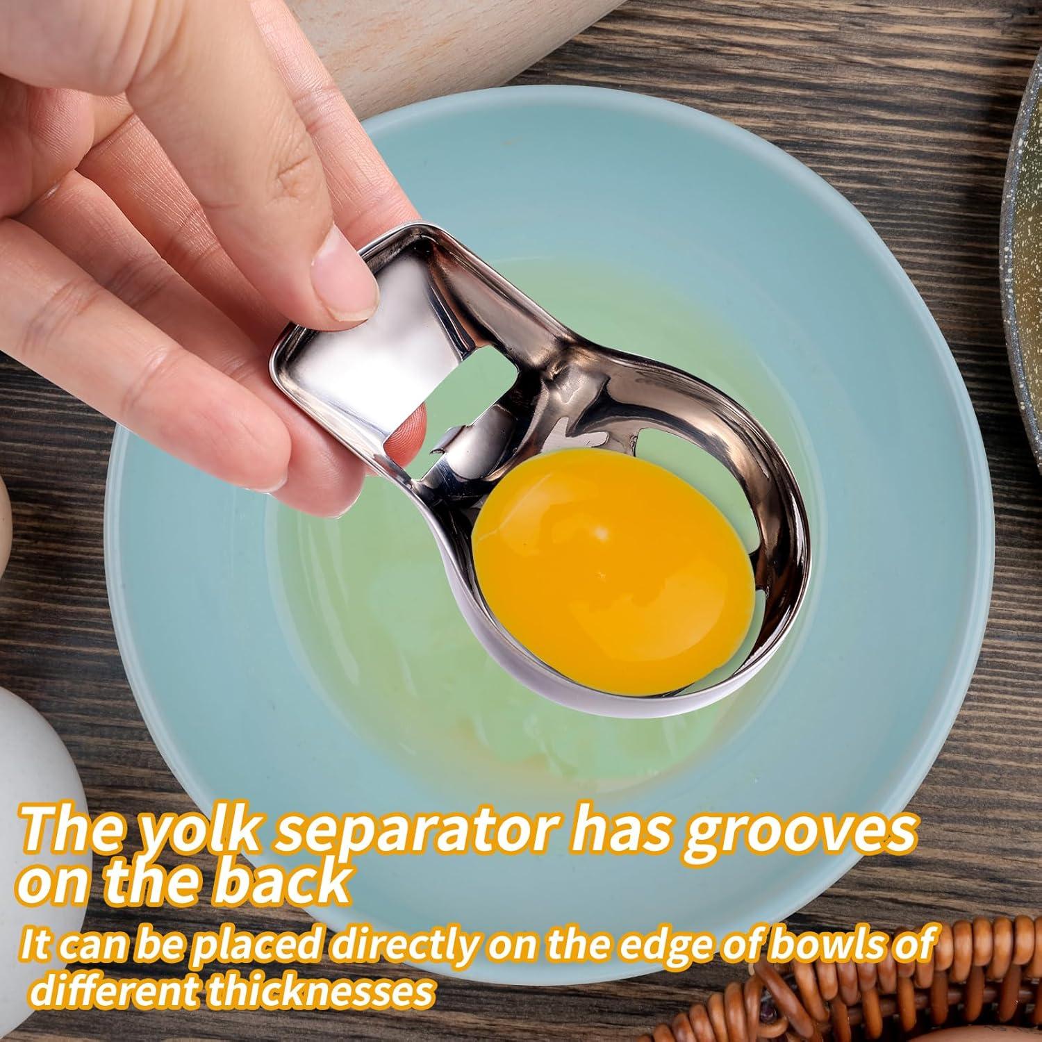 Separador de Yemas de Huevo BOXOB de Acero Inoxidable 8.9cm