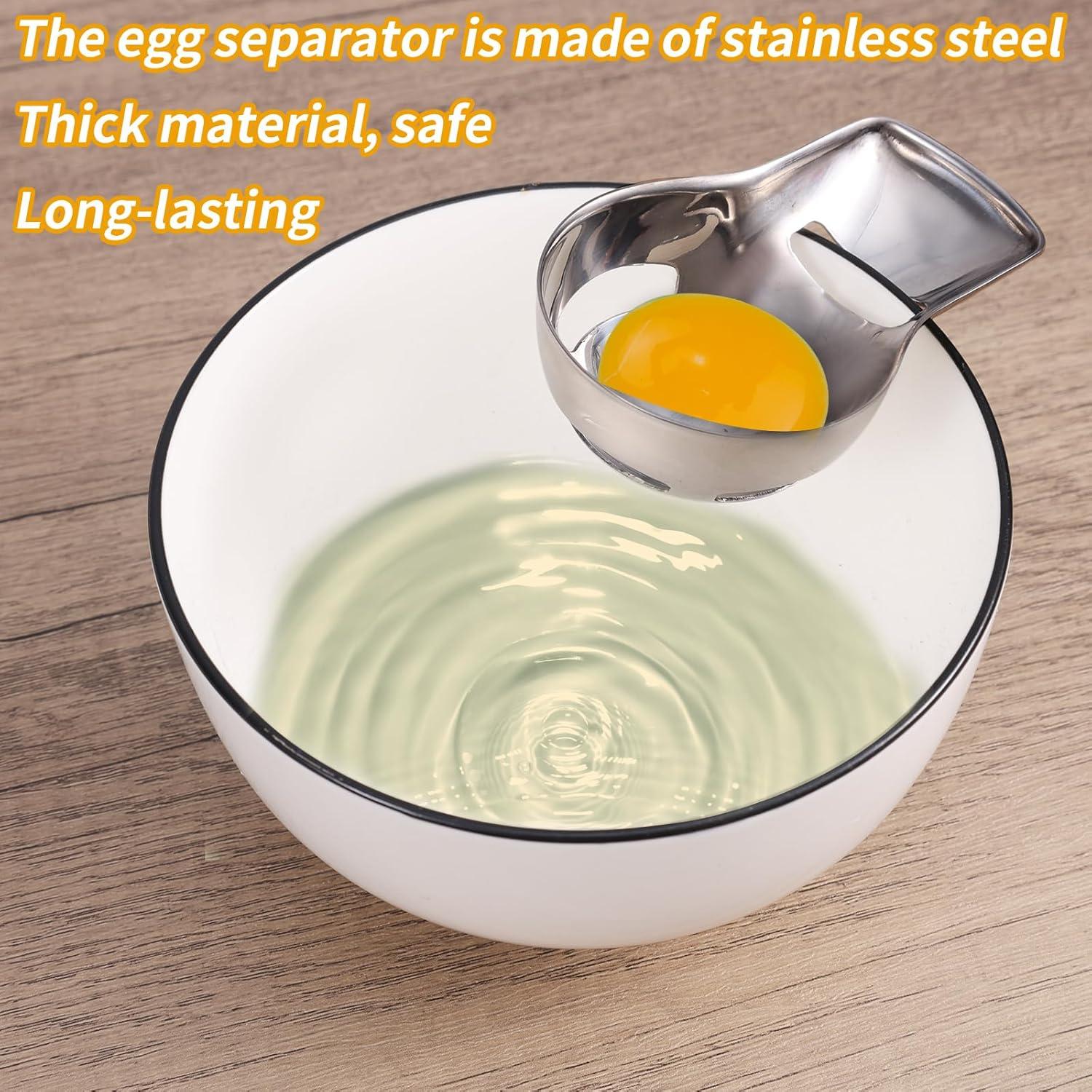 Separador de Yemas de Huevo BOXOB de Acero Inoxidable 8.9cm