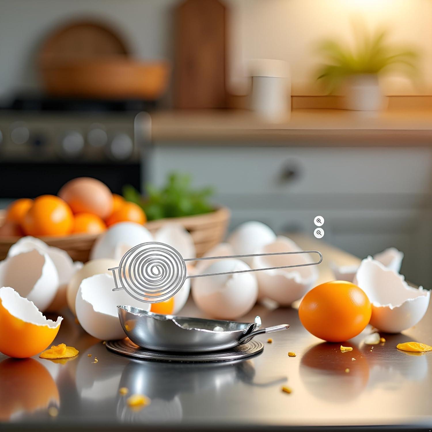 Separador de Huevos de Acero Inoxidable Wentoenapp - Gadget de Cocina