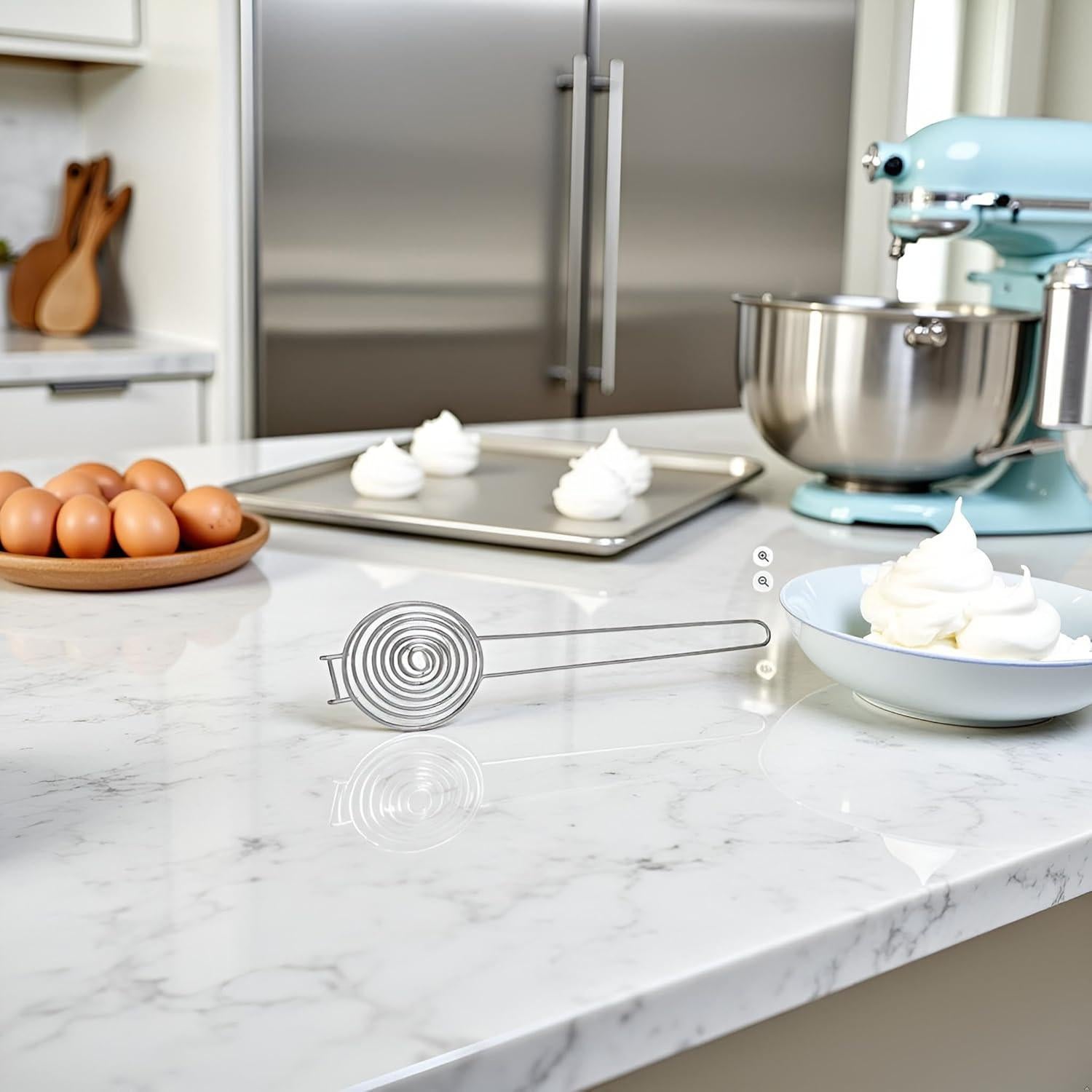 Separador de Huevos de Acero Inoxidable Wentoenapp - Gadget de Cocina