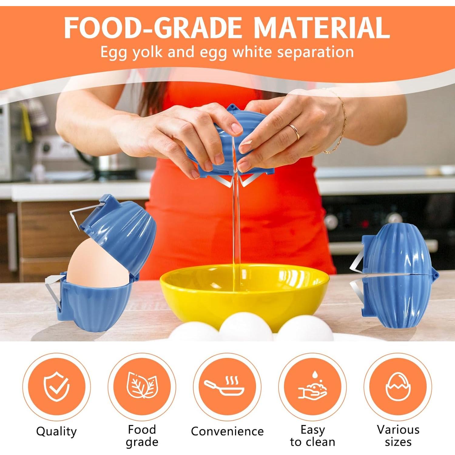 Abridor de Cáscaras de Huevos TLM Azul - 2 Piezas