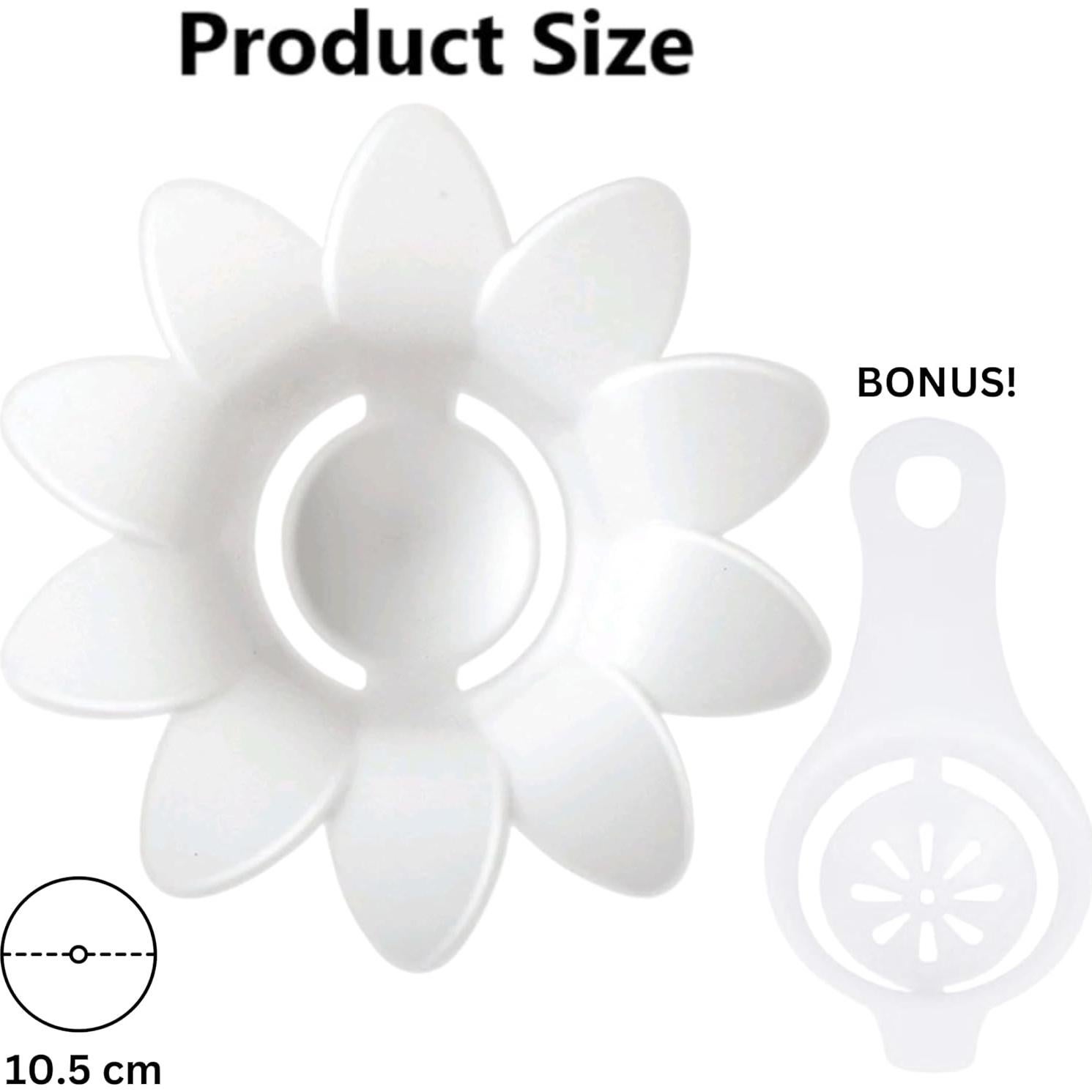 Separador de Huevo Margarita Genérico - Plástico Blanco