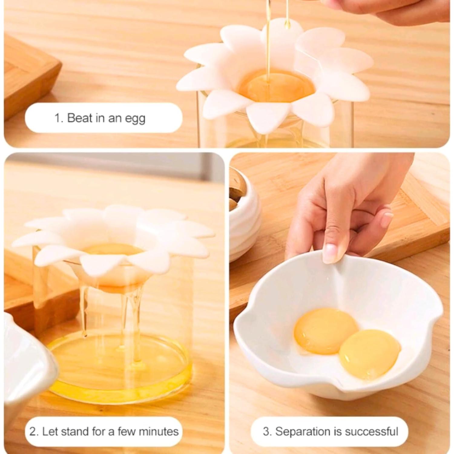 Separador de Huevo Margarita Genérico - Plástico Blanco